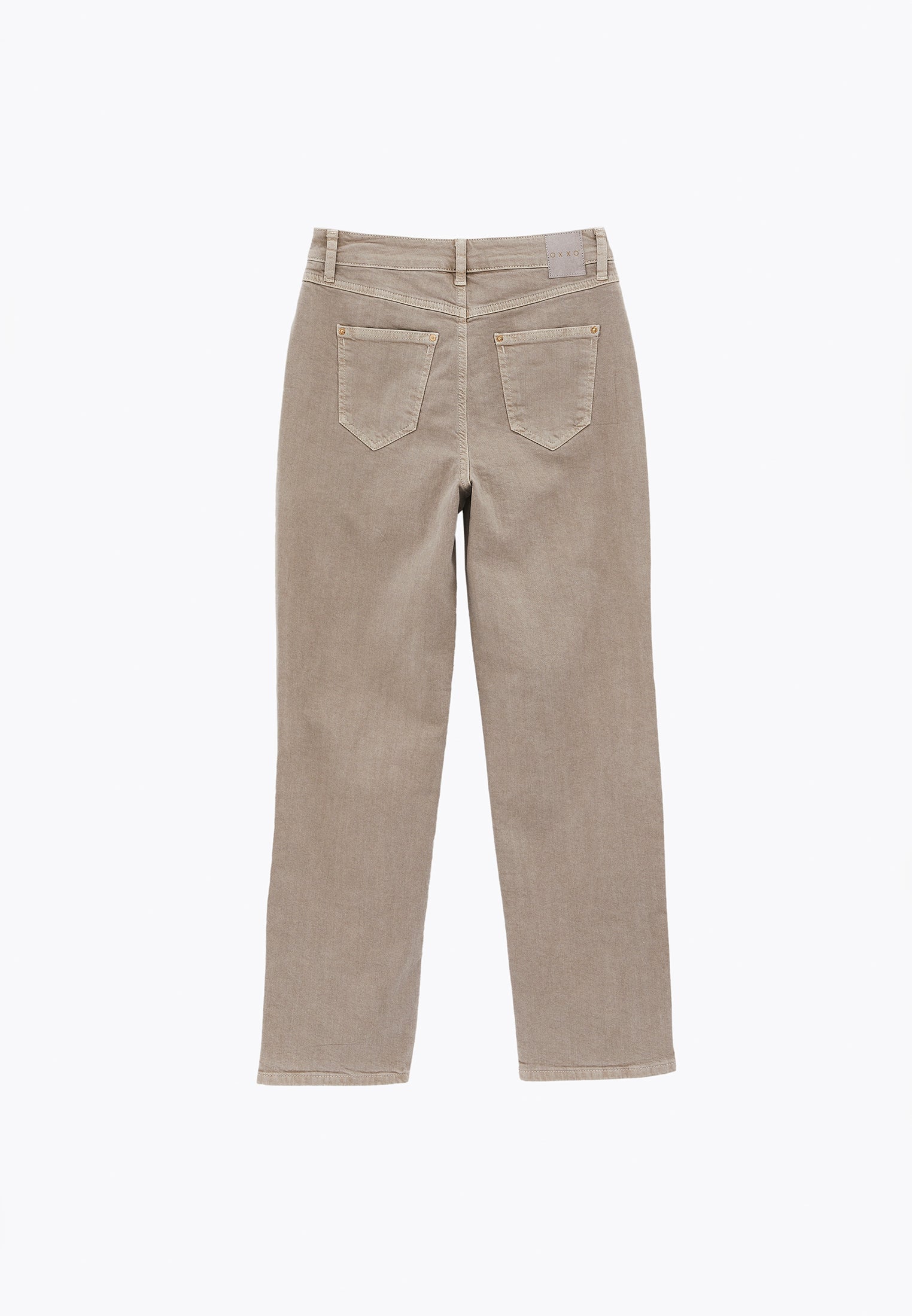 Ultra High Waist Straight Leg Pants - ANTIK FEATHER GRAY