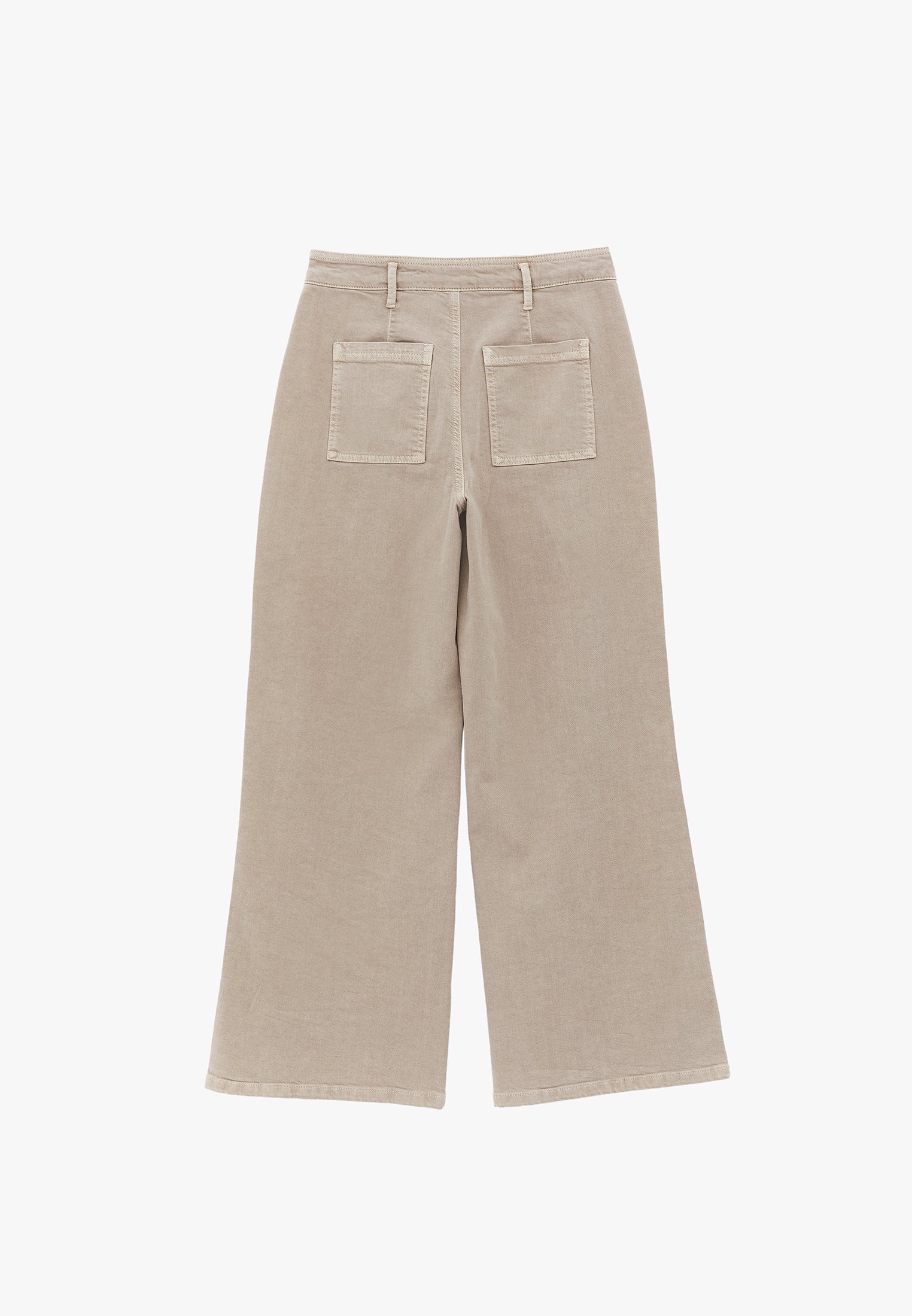 Wide Leg Pants With Pocket Detail - ANTIK FEATHER GRAY