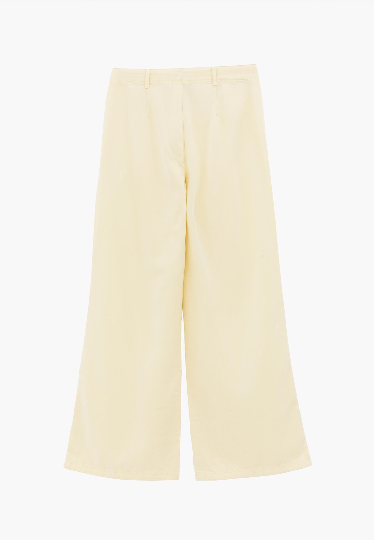 High Waist Pocket Detailed Wide Leg Pants - ANTIK FLAN