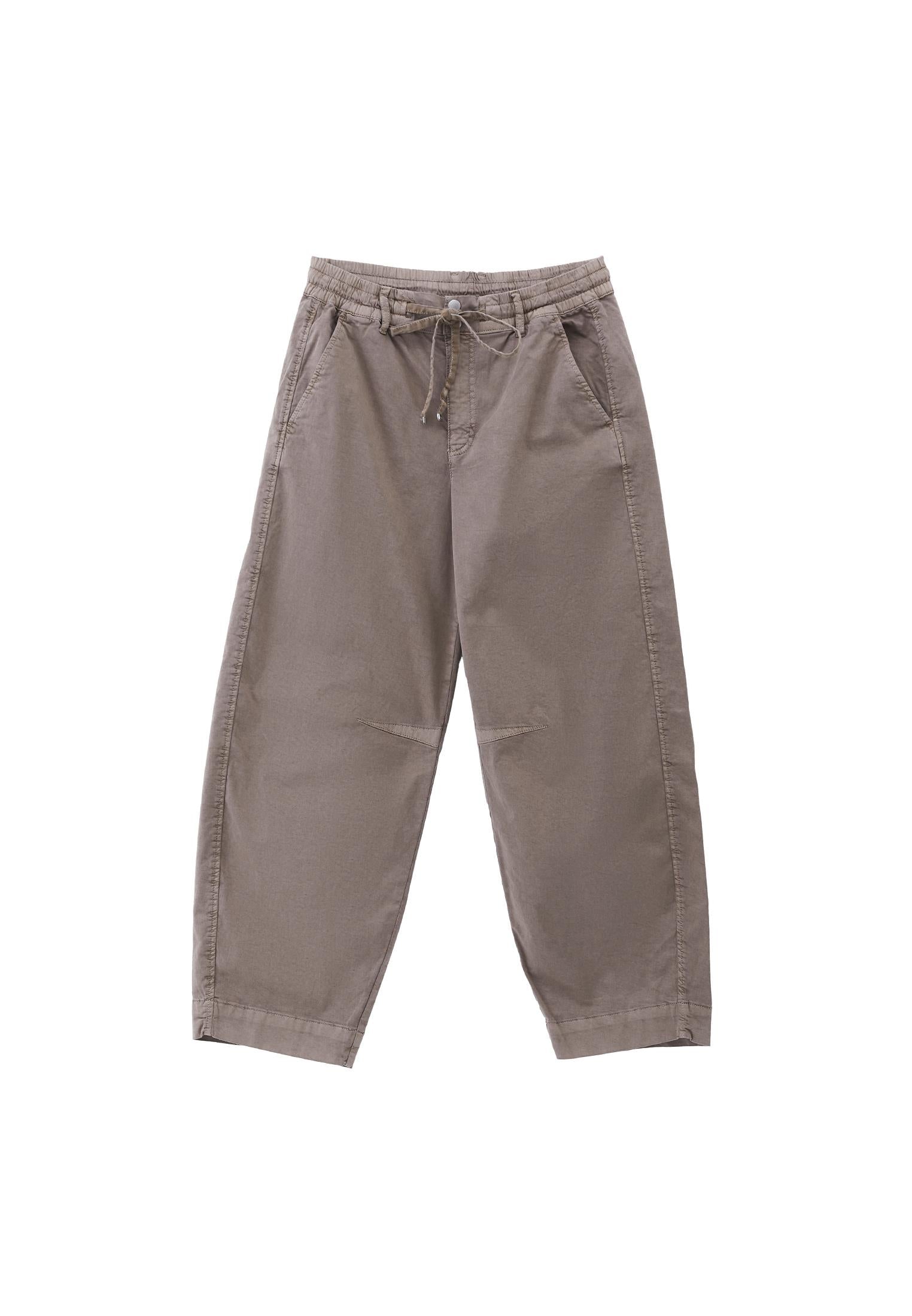 Barrel Cut Tie Waist Barrel Leg Pants - ANTIK FUNGI