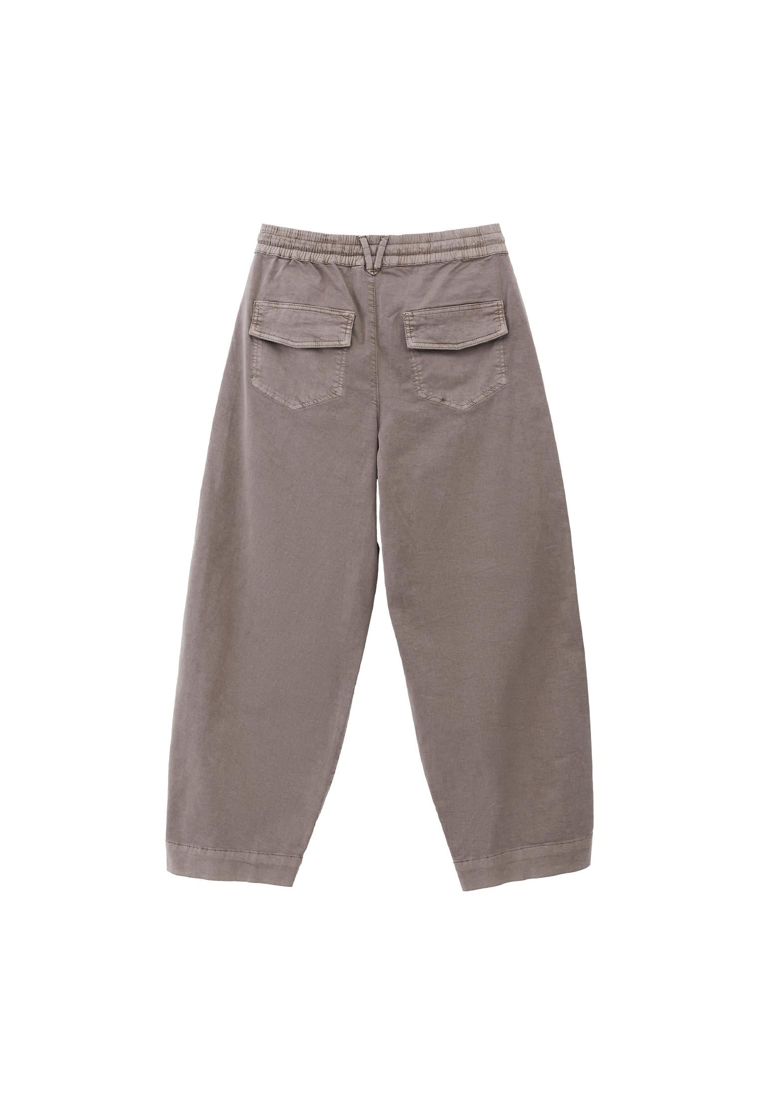 Barrel Cut Tie Waist Barrel Leg Pants - ANTIK FUNGI