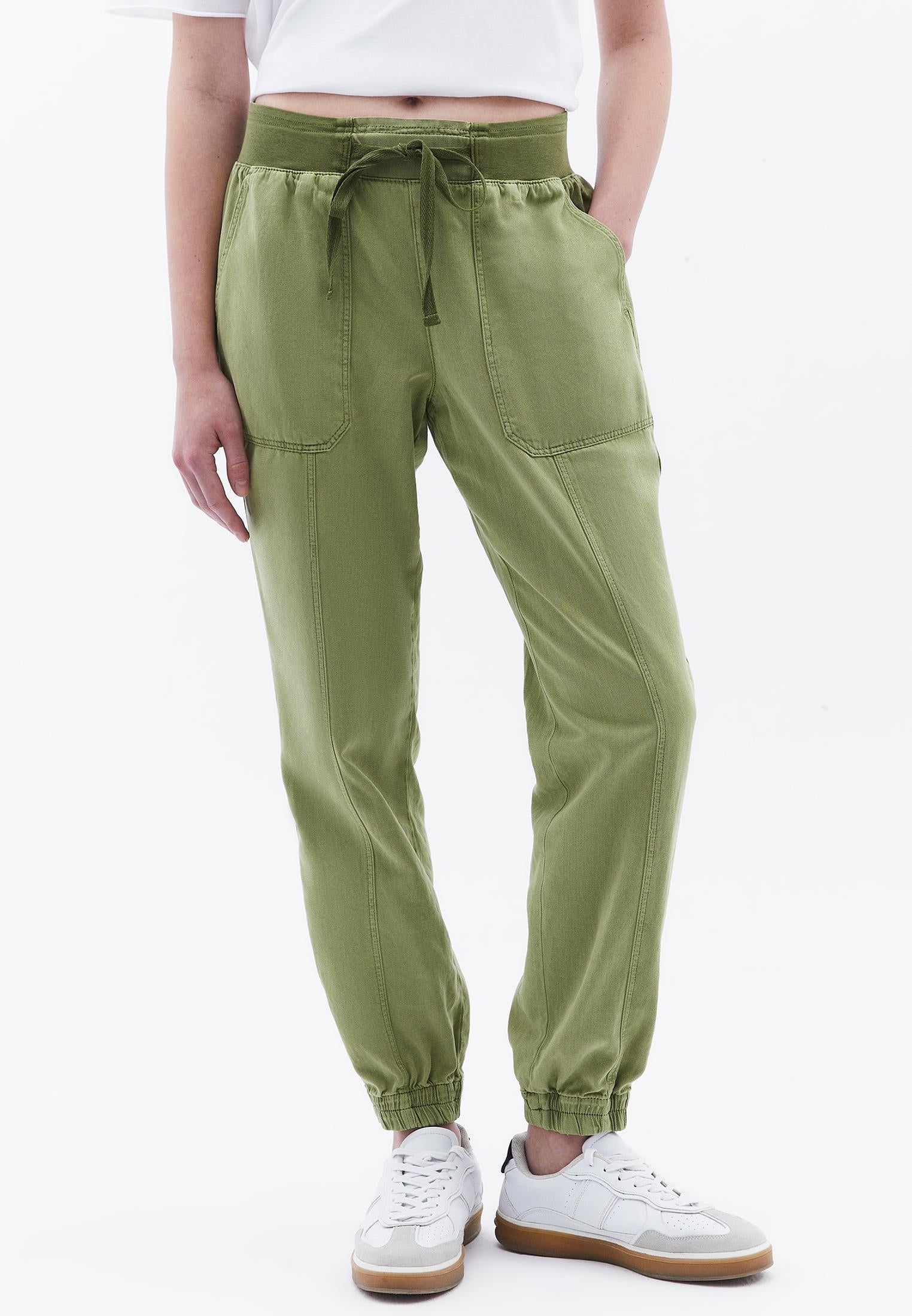 Jogger Regular Waist Pants - ANTIK GREEN OLIVE