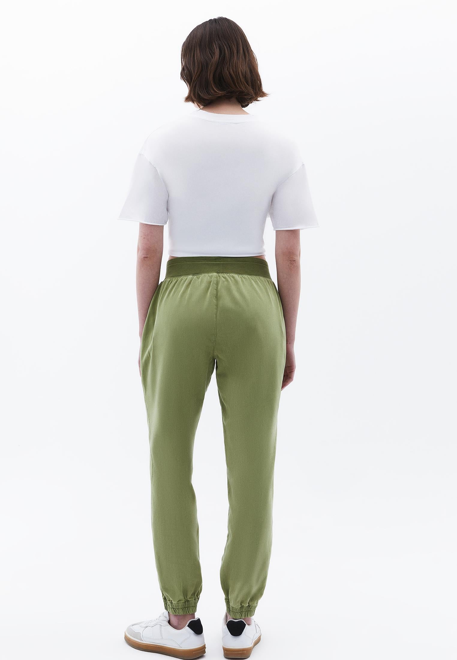 Jogger Regular Waist Pants - ANTIK GREEN OLIVE