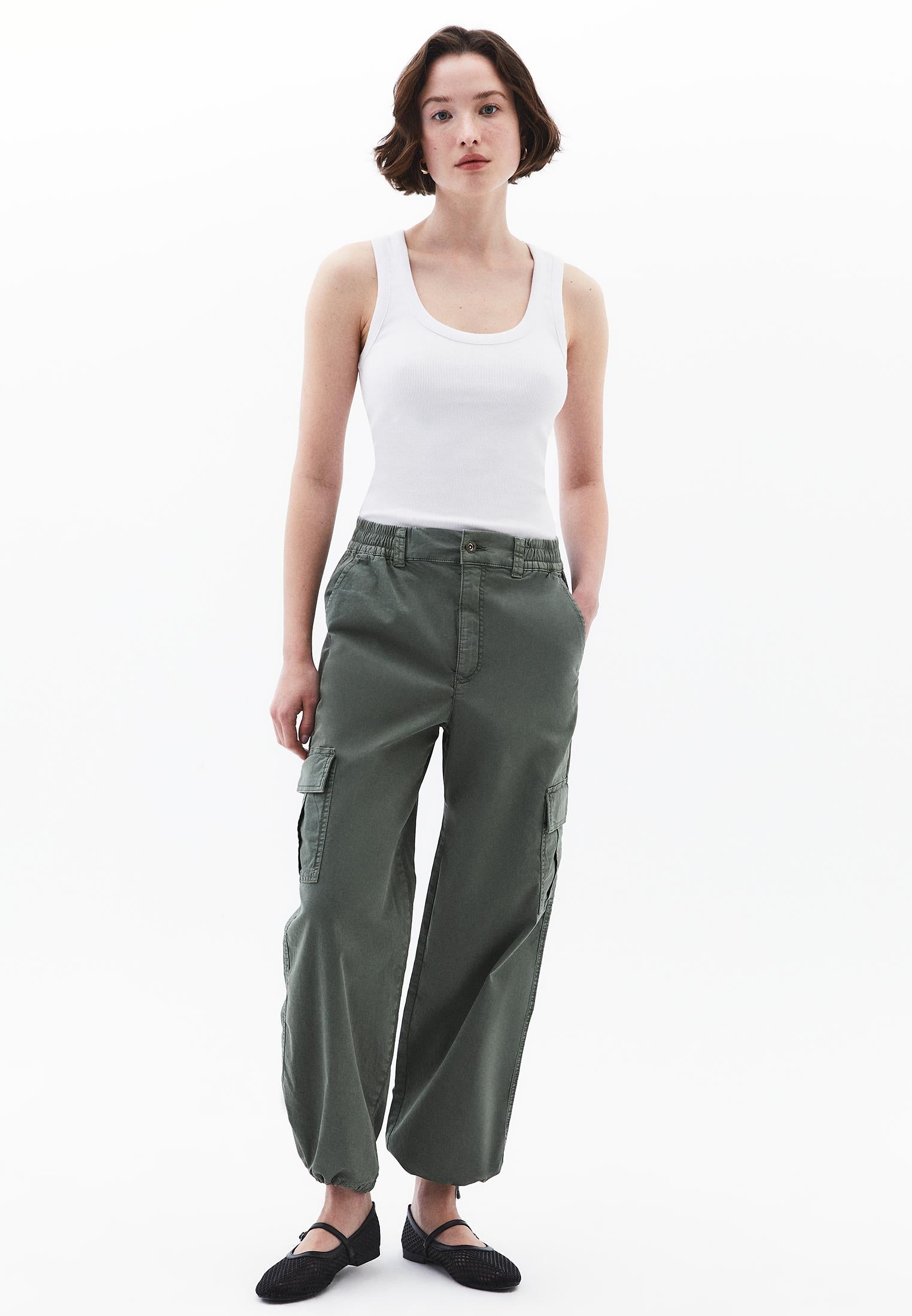 Jogger Pants With Belt Detail - ANTIK LAUREL WREATH