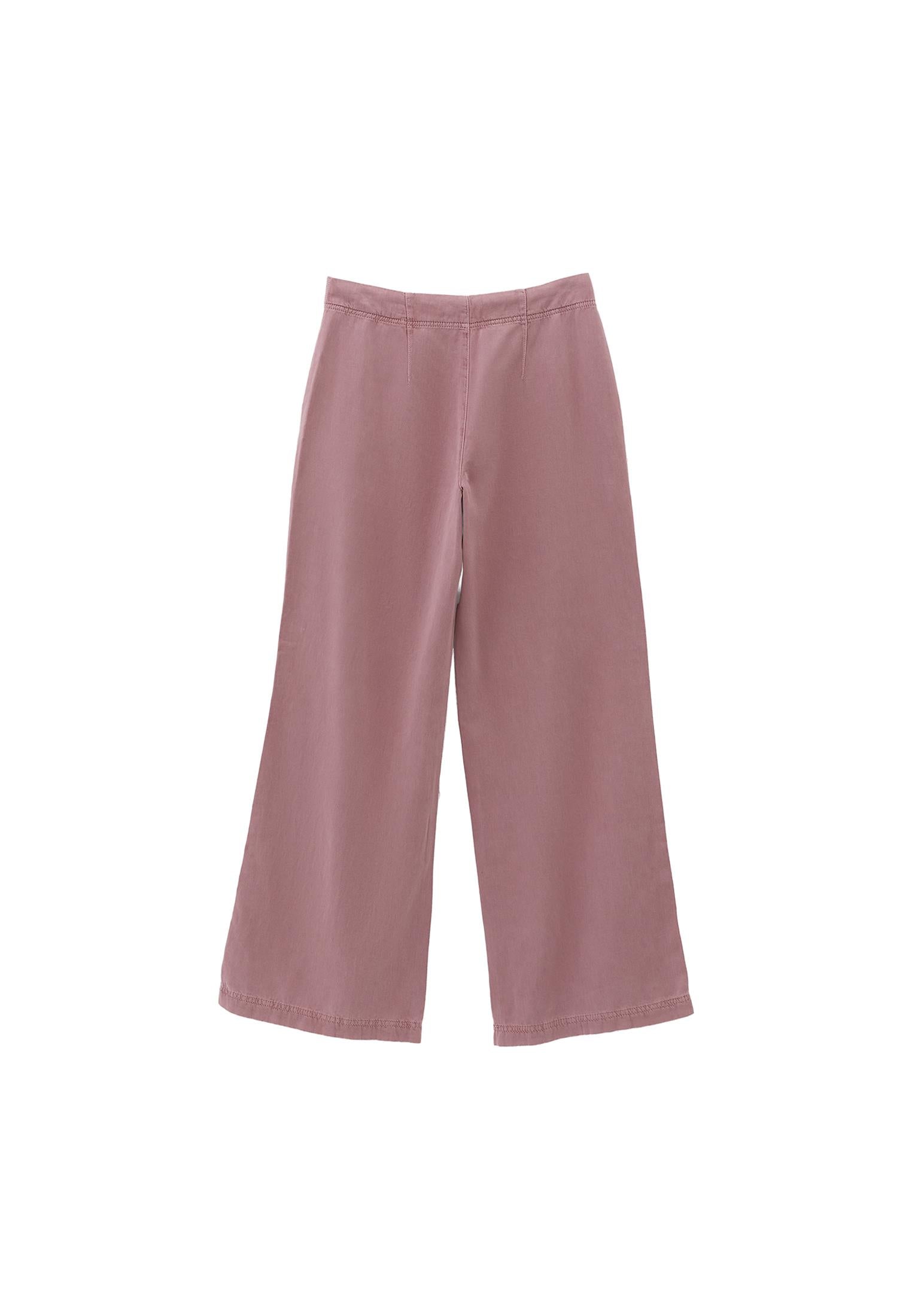 Wide Leg Normal Waist Trousers With Pocket Detail - ANTIK LILAS