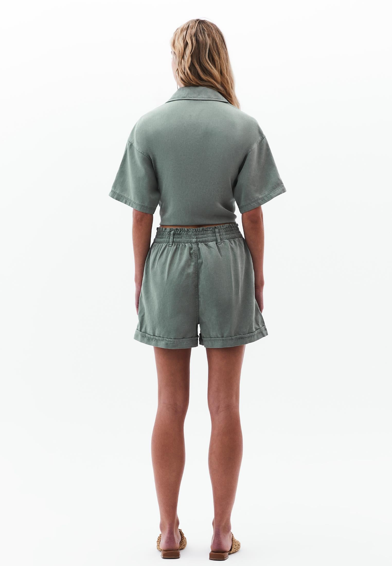 High Waist Short Shorts - ANTIK LILY PAD