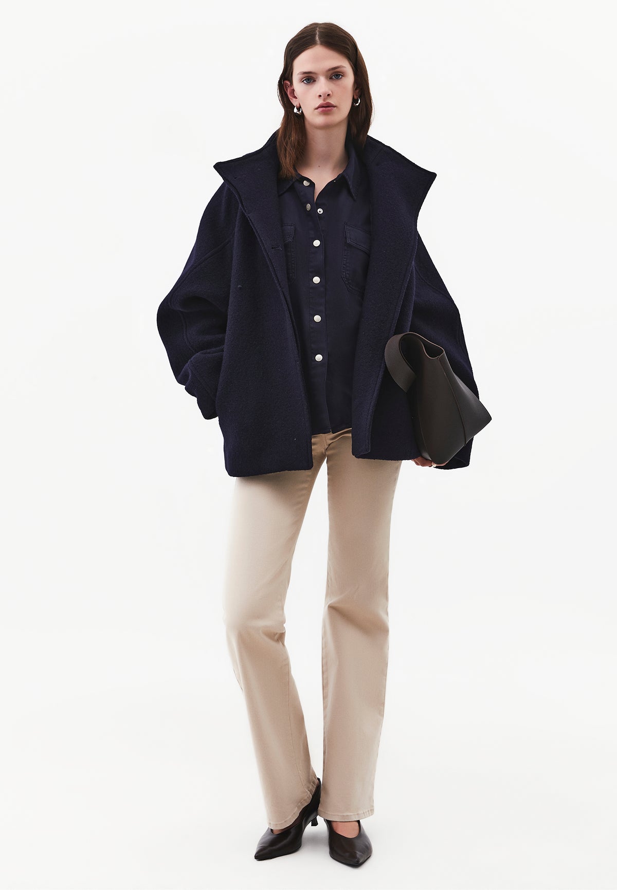 Oversize Shirt With Pocket Detail - ANTIK MIDNIGHT