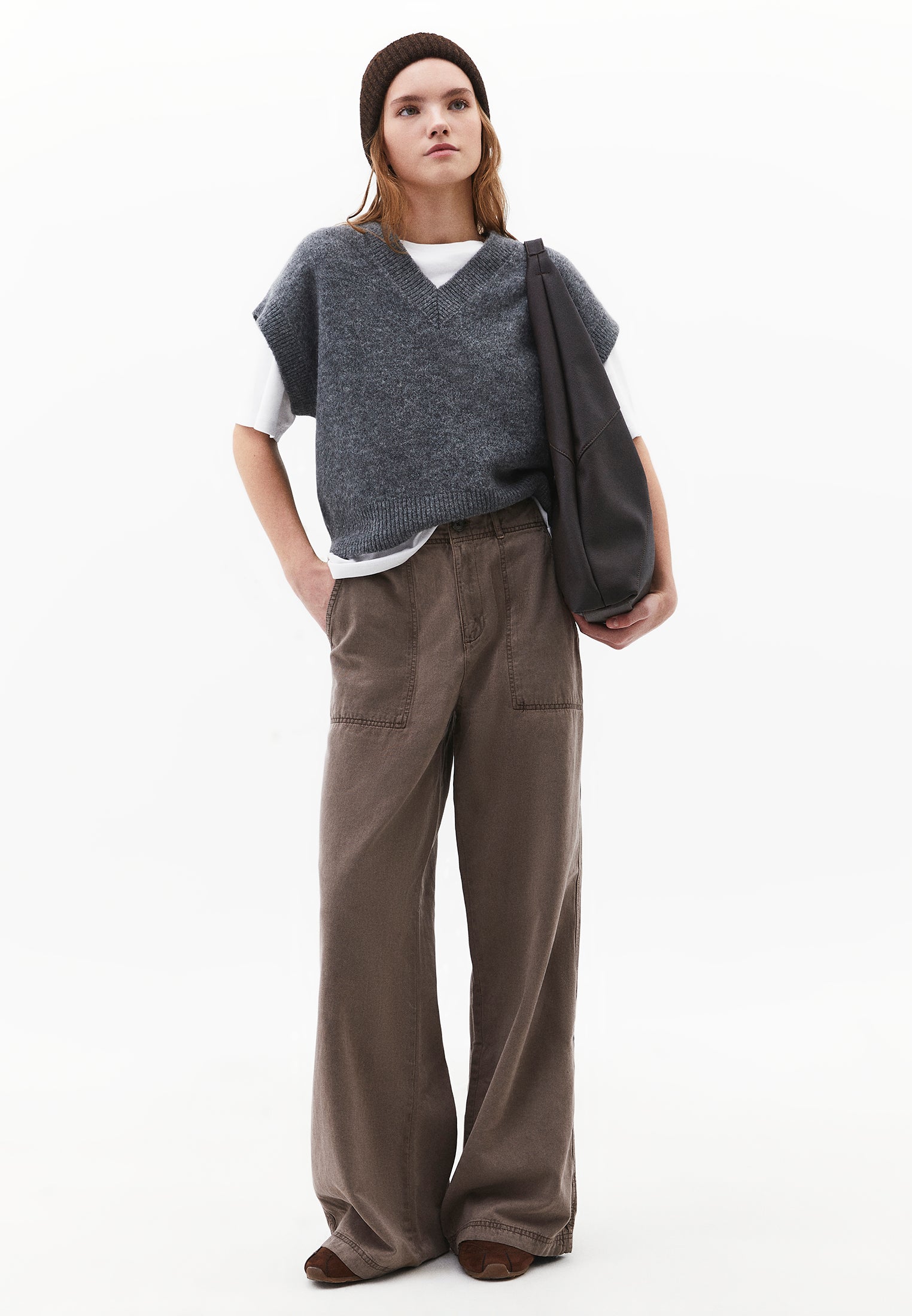 Wide Leg High Waist Pants - ANTIK MOON ROCK