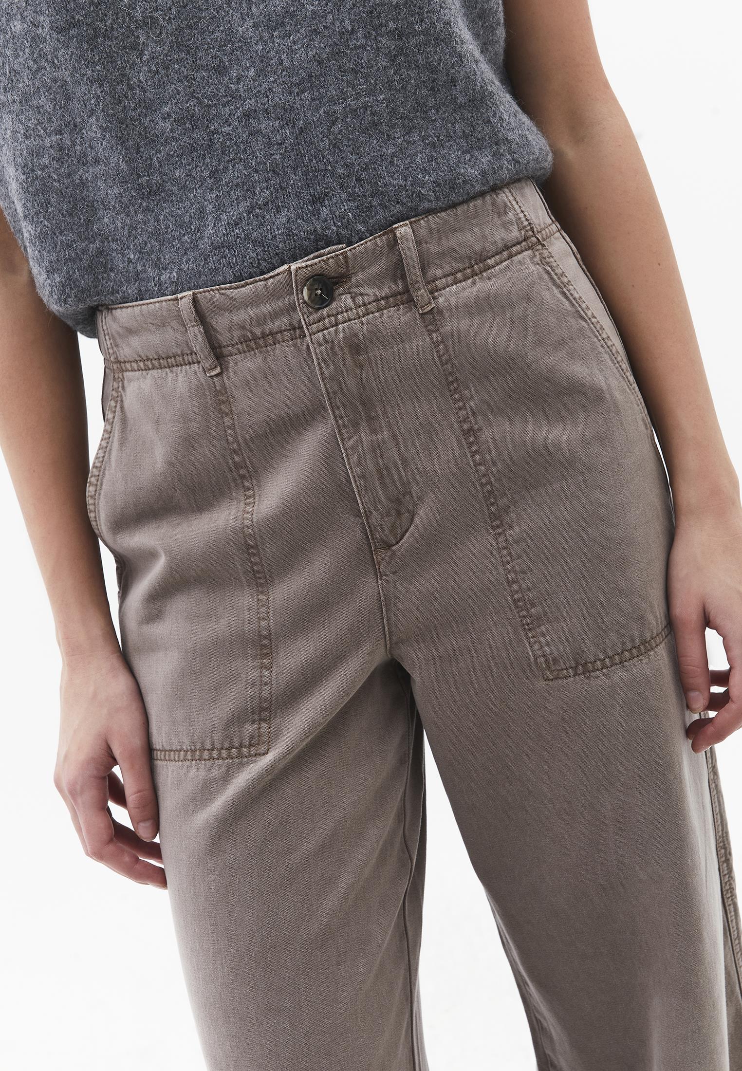 High Waist Wide Leg Woven Pants - ANTIK MOON ROCK