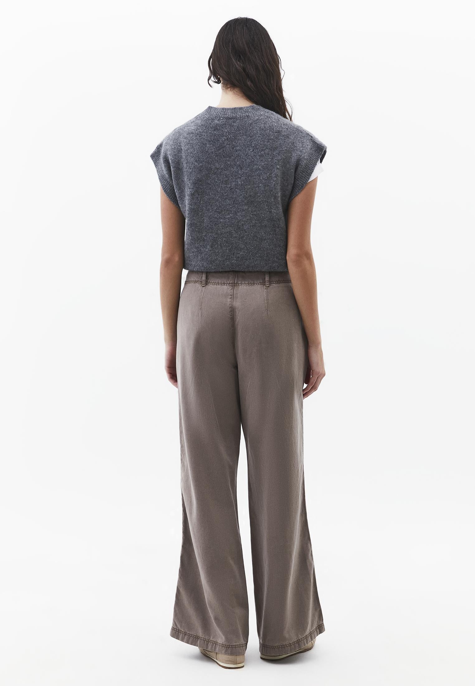 High Waist Wide Leg Woven Pants - ANTIK MOON ROCK