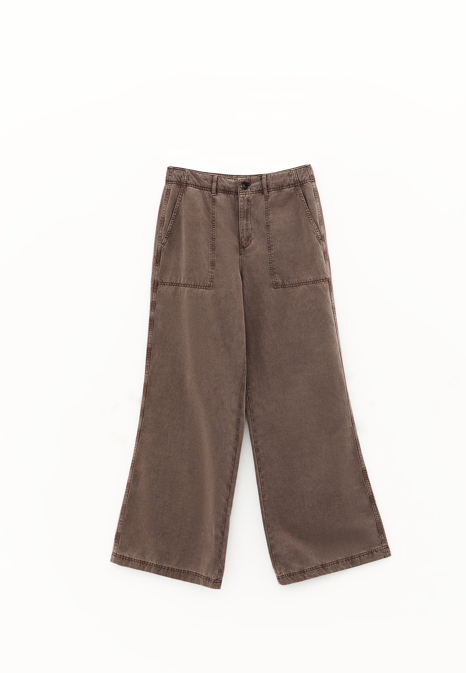 Wide Leg High Waist Pants - ANTIK MOON ROCK