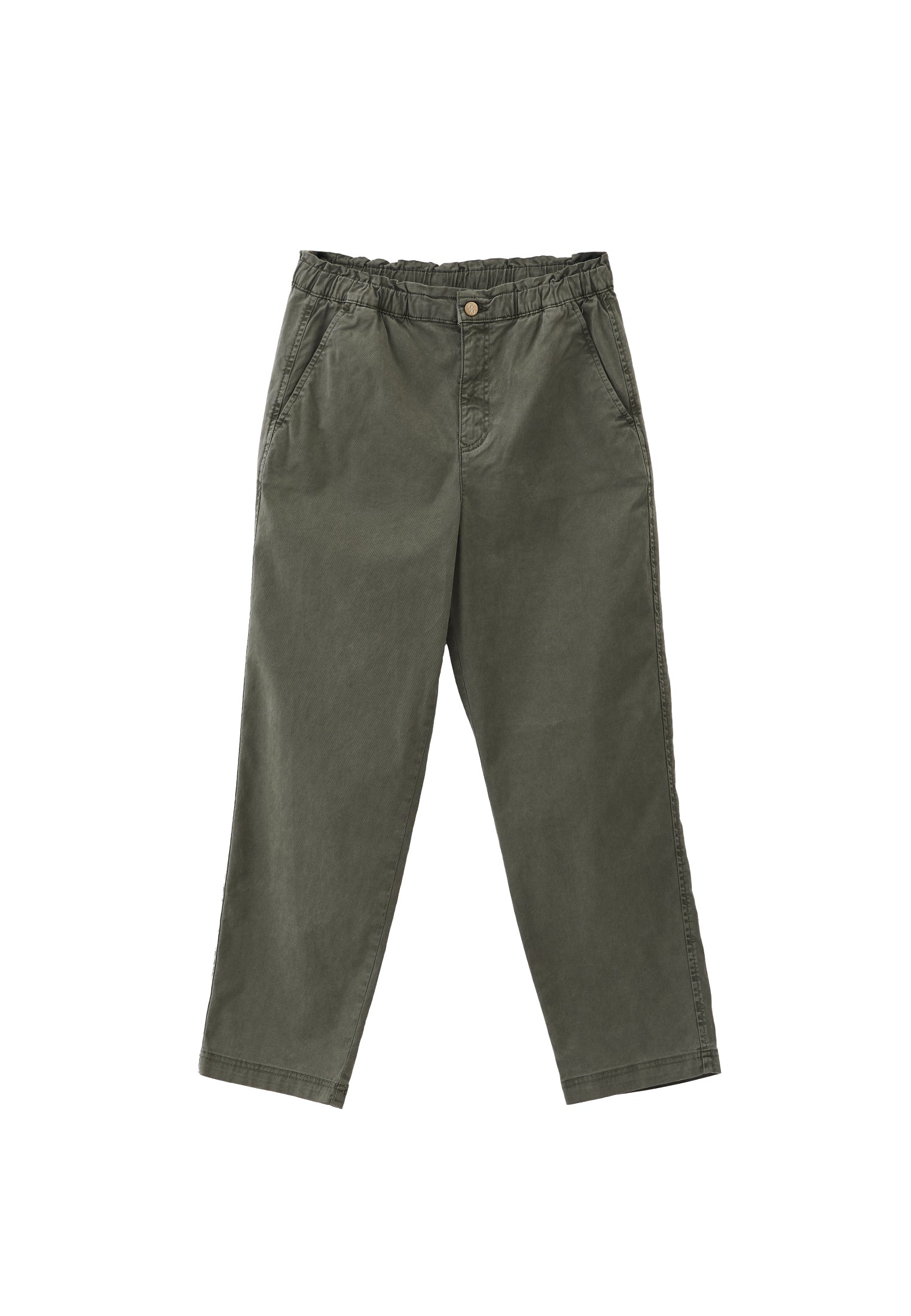 High Waist Carrot Pants - ANTIK MULLED BASIL
