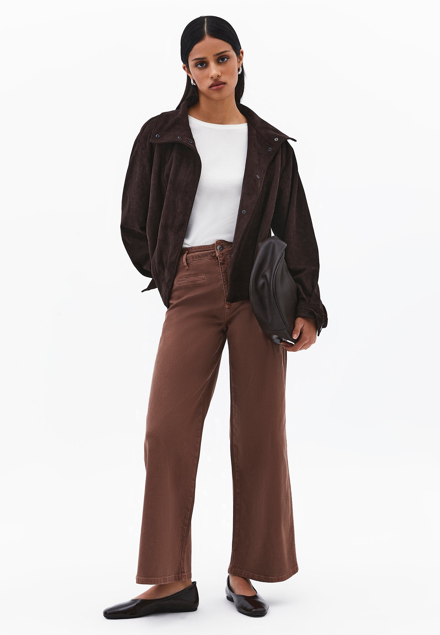 Wide Leg Pants With Pocket Detail - ANTIK MYRISTICA