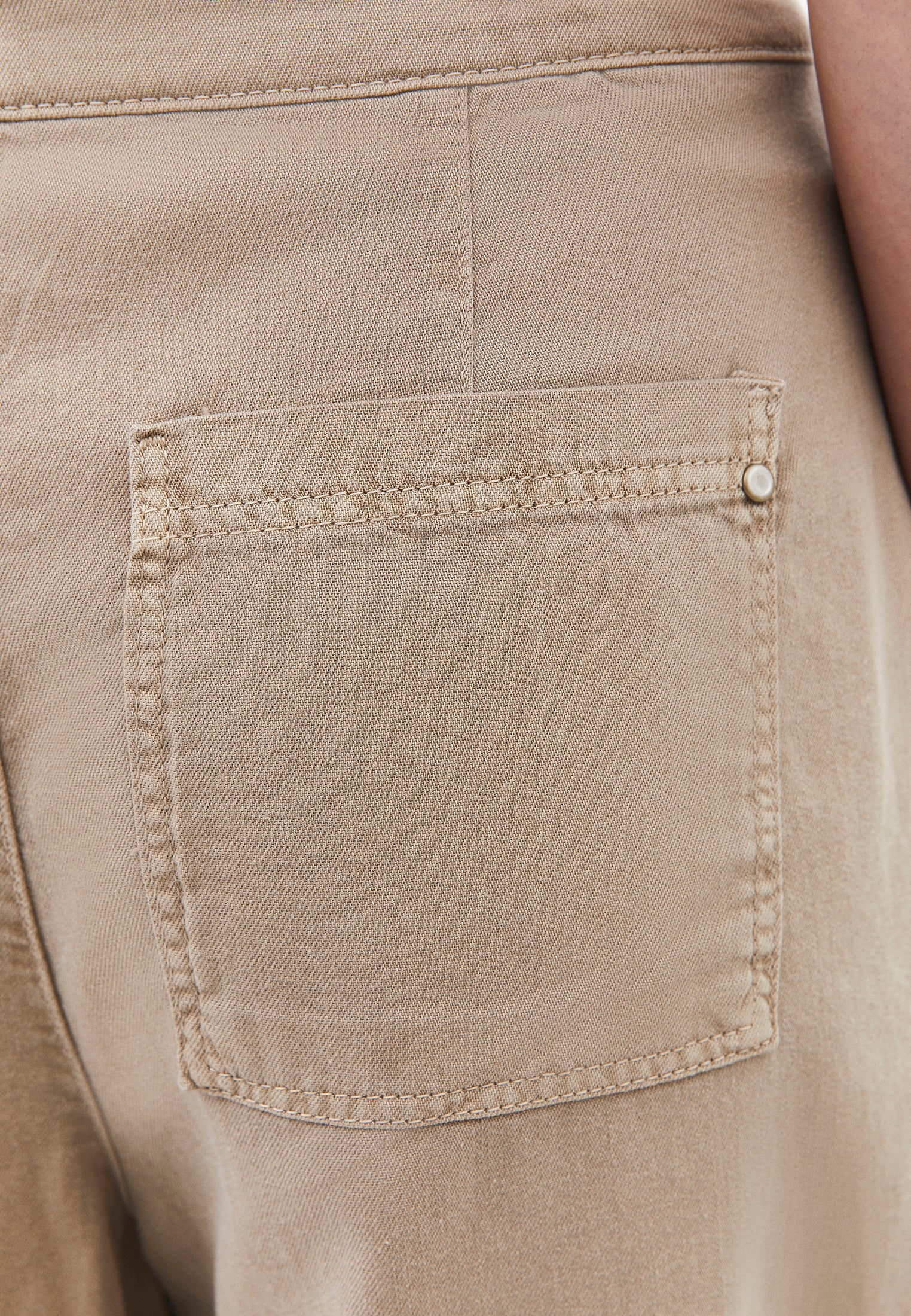 Culotte High Waist Cropped Slit Pants - ANTIK PLAZA TAUPE