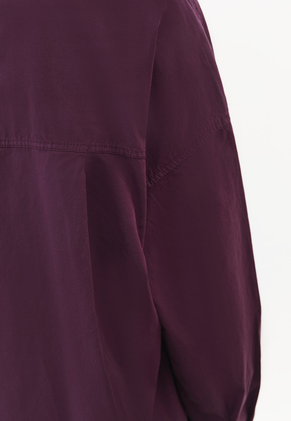 Oversize Long Sleeve Pocket Shirt - ANTIK PLUM PERFECT