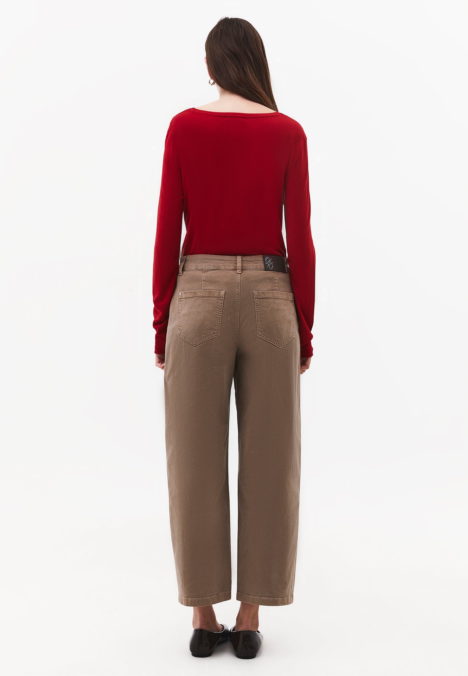 Barrel Leg Trousers - ANTIK ROASTED CASHEW
