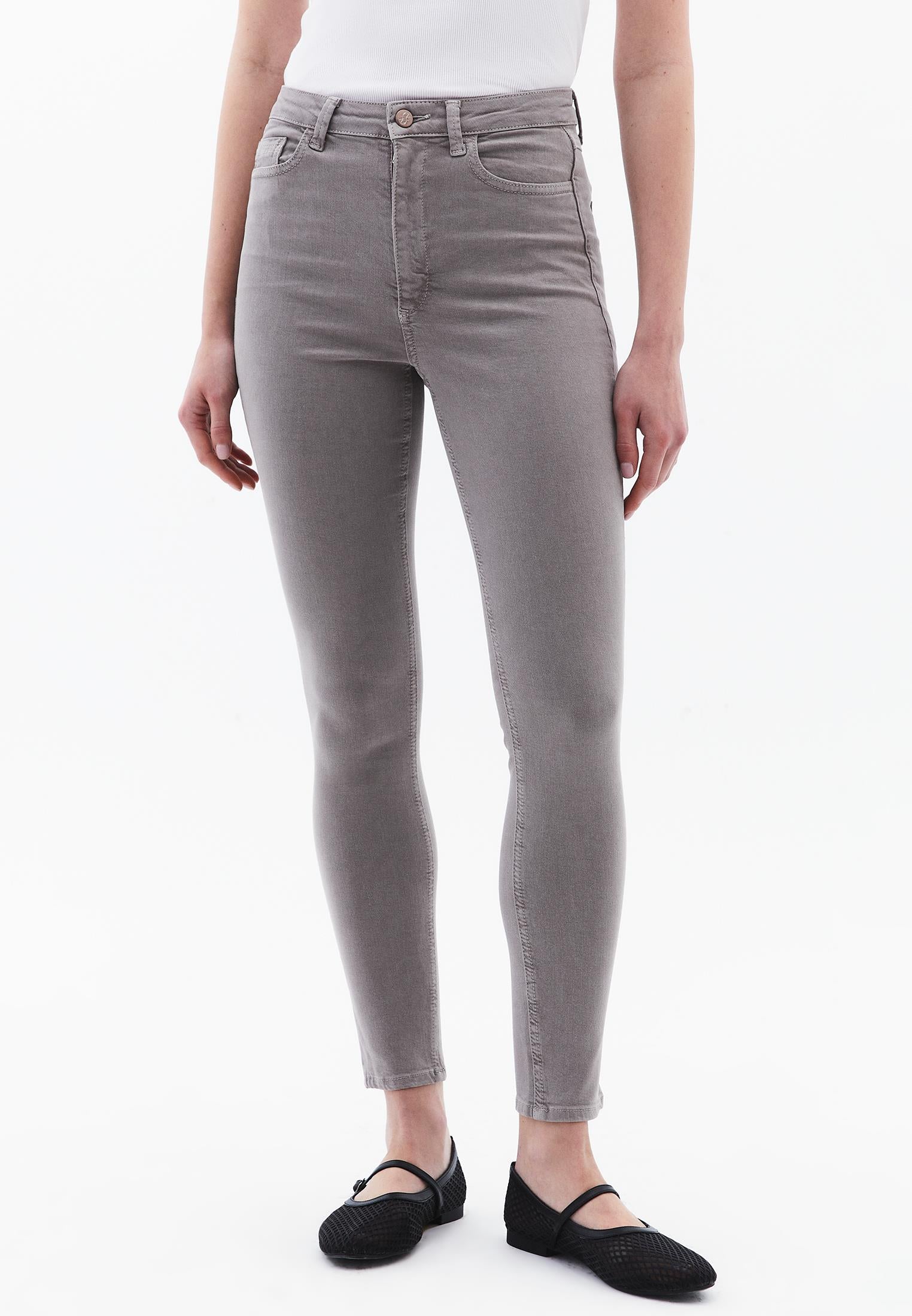 High Waist Skinny Standard Trousers - ANTIK ROCK RIDGE