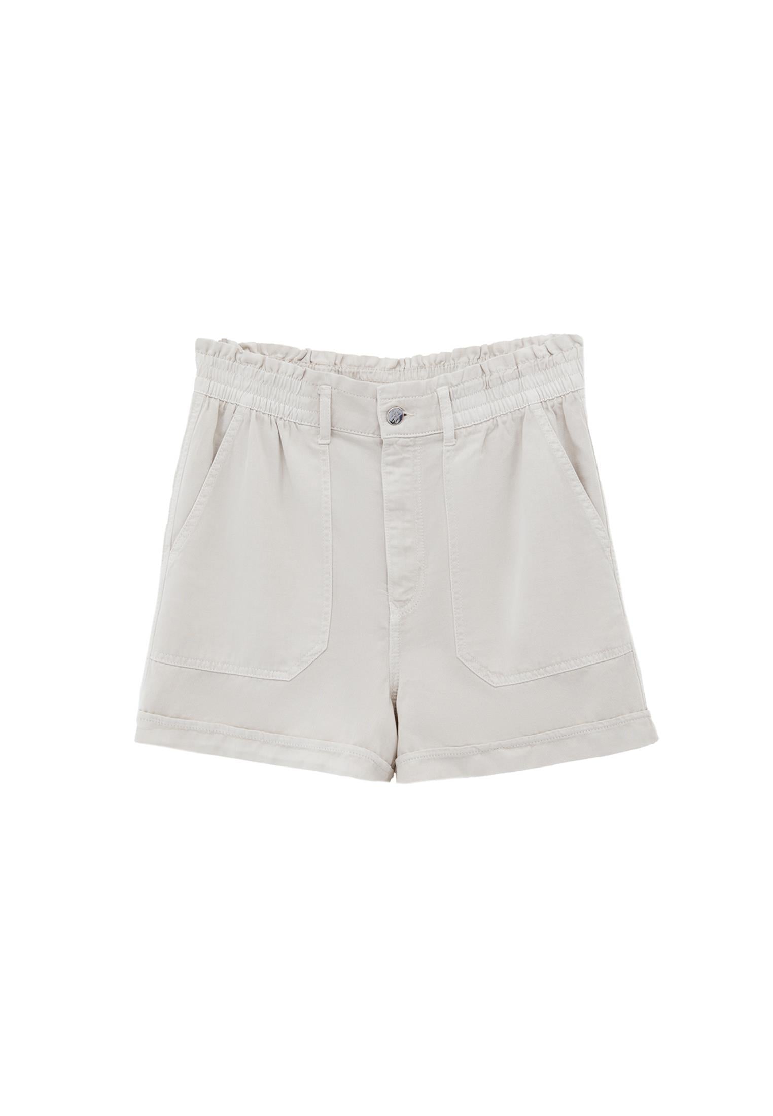 High Waist Short Shorts - ANTIK SILVER BIRCH