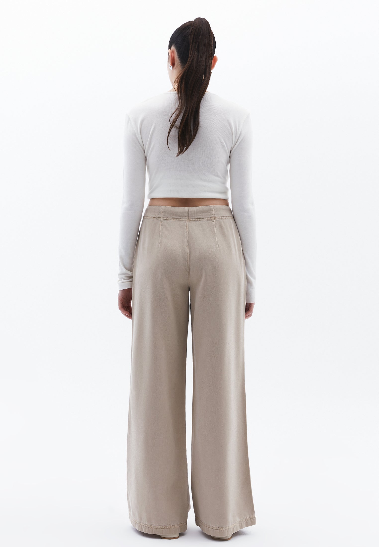 Wide Leg Trousers - ANTIK SIMPLY TAUPE