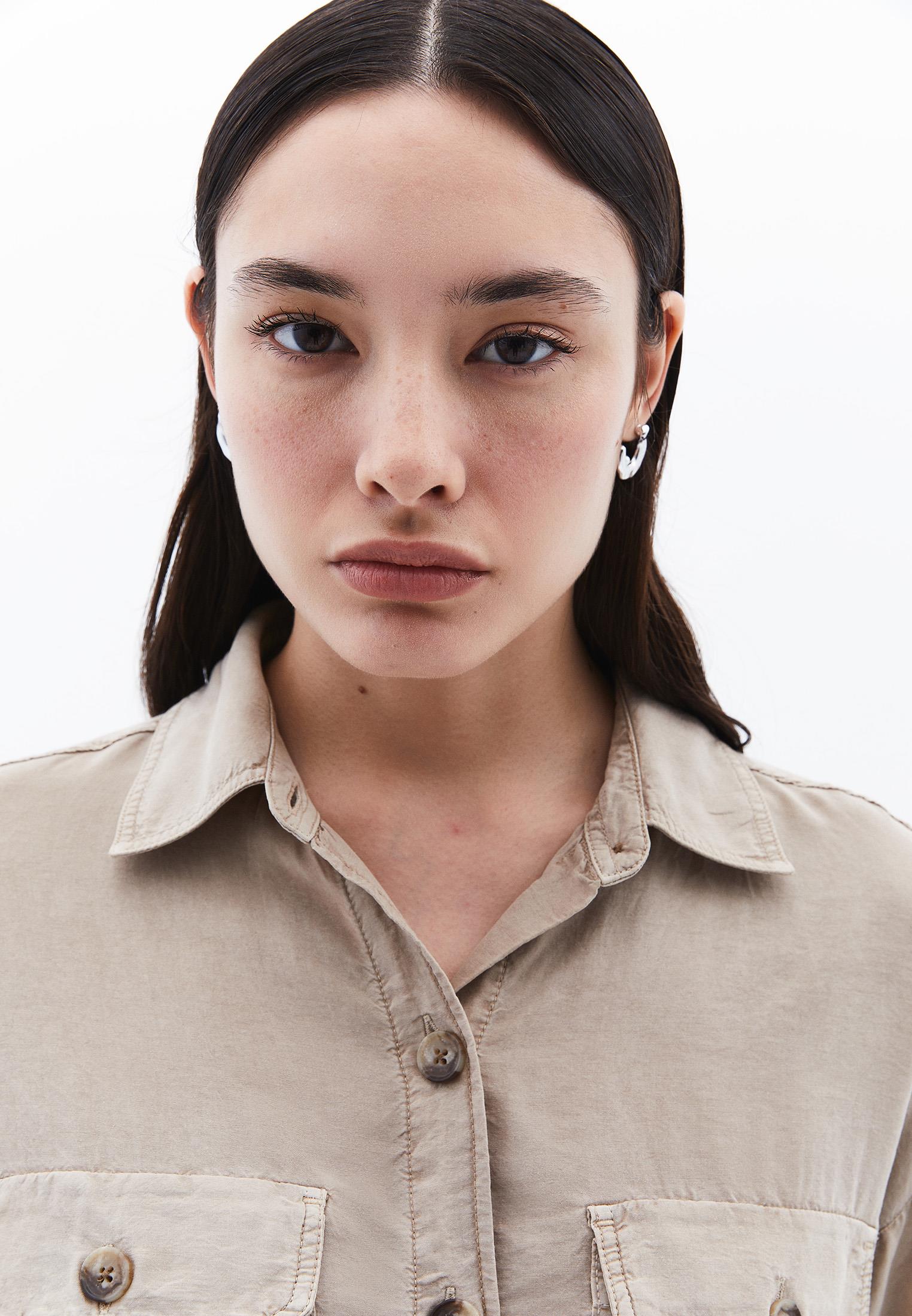 Oversize Long Sleeve Shirt - ANTIK SIMPLY TAUPE