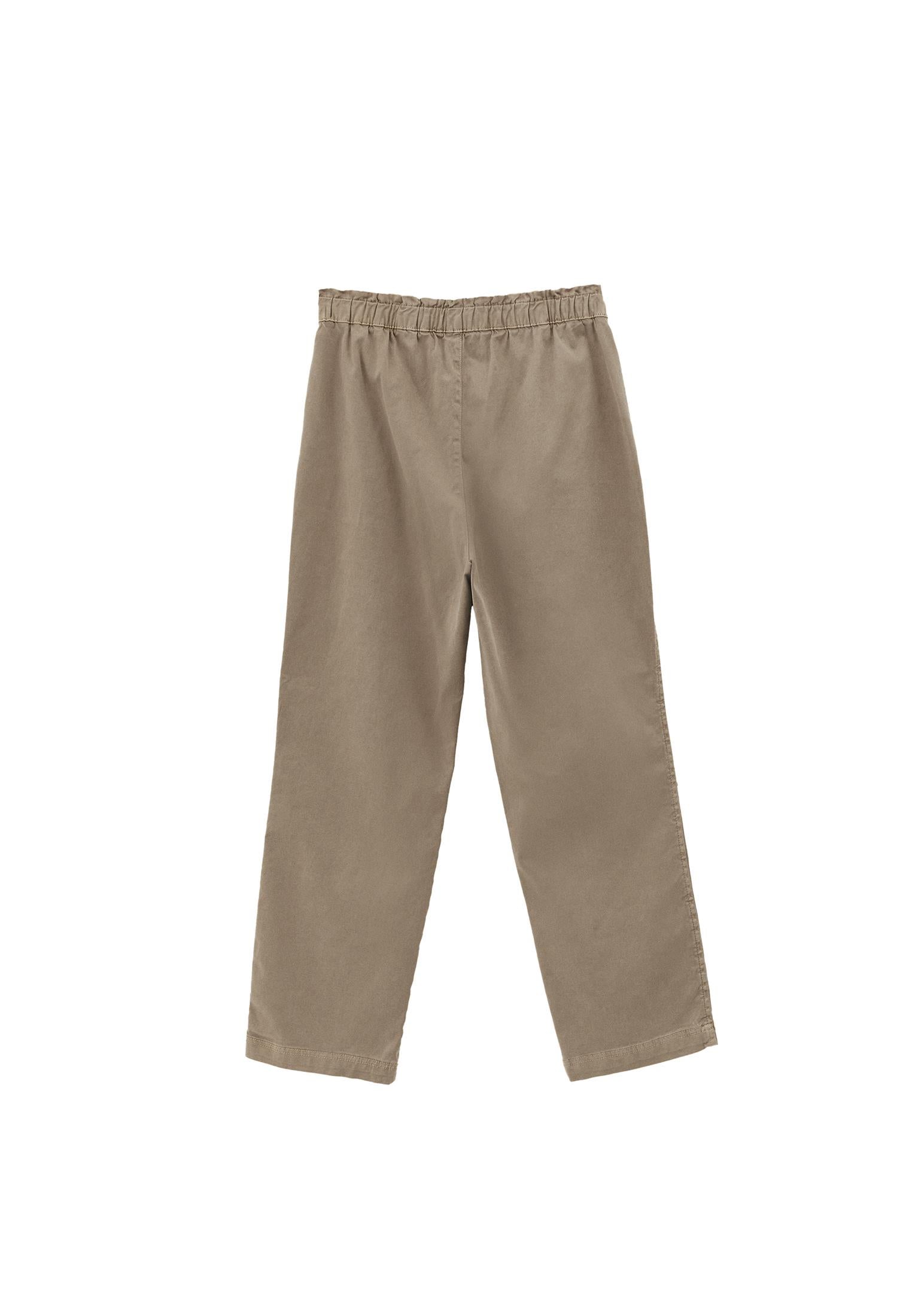 High Waist Carrot Pants - ANTIK SIMPLY TAUPE