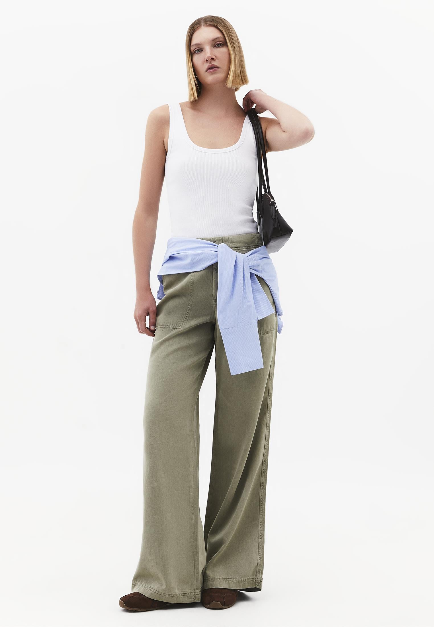 Wide Leg Trousers - ANTIK TEA