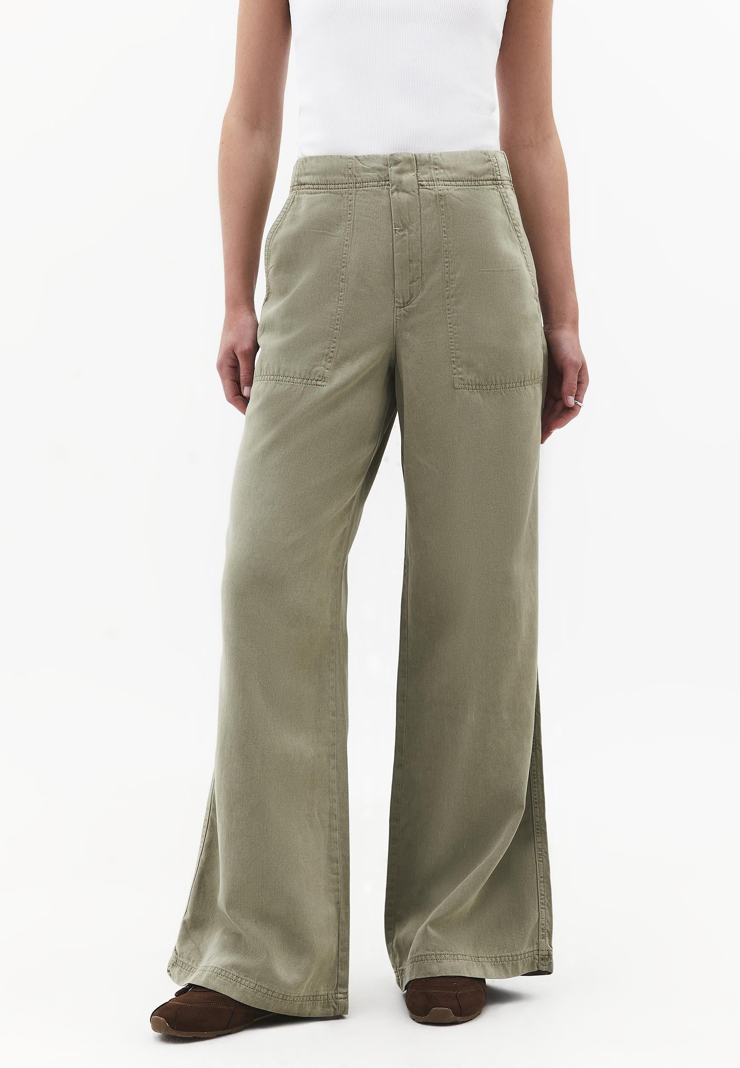 Wide Leg Trousers - ANTIK TEA