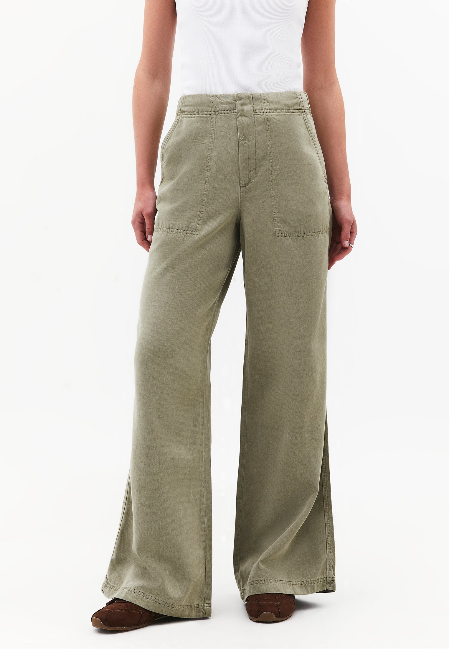 Wide Leg Trousers - ANTIK TEA