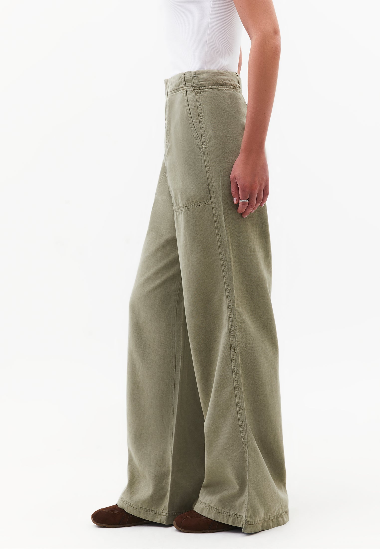 Wide Leg Trousers - ANTIK TEA