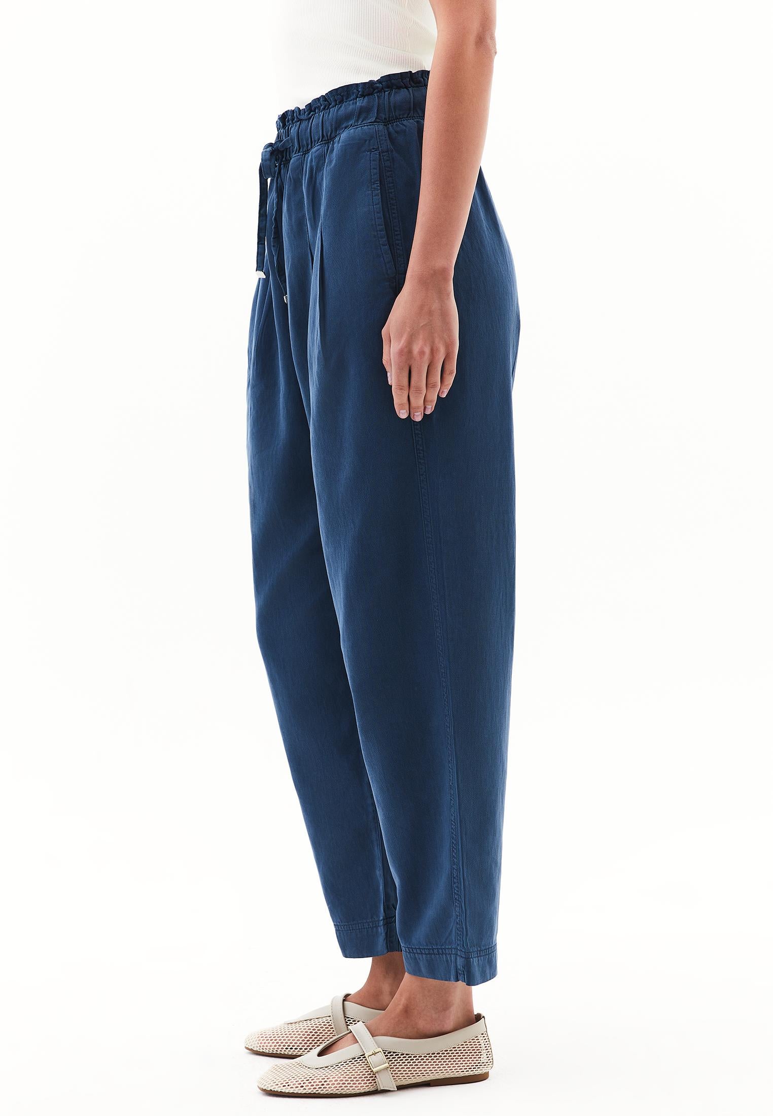 Pleated Tencel Baggy Pants - ANTIK TITAN