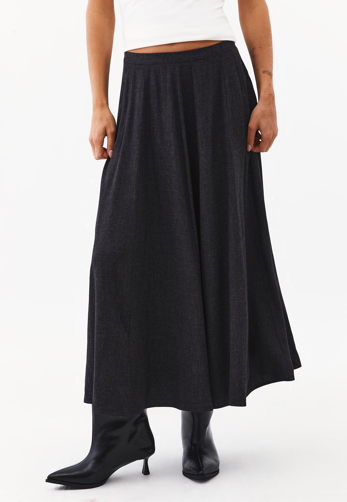 A-Line Panel Skirt - ANTRA MELANGE