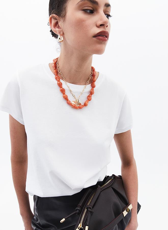 Necklace - APRICOT ORANGE