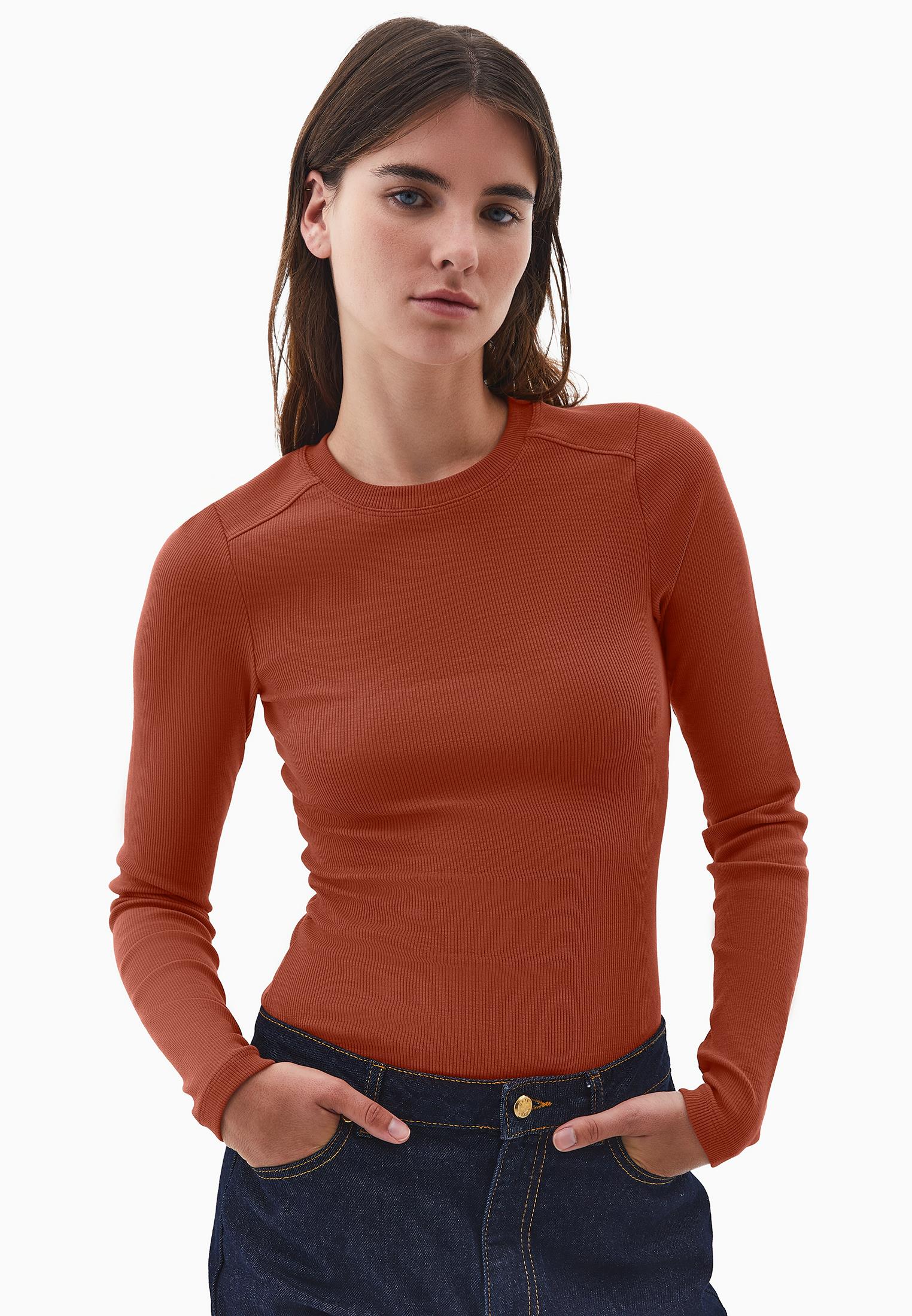 Bodycon Crew Neck T-Shirt - ARABIAN SPICE