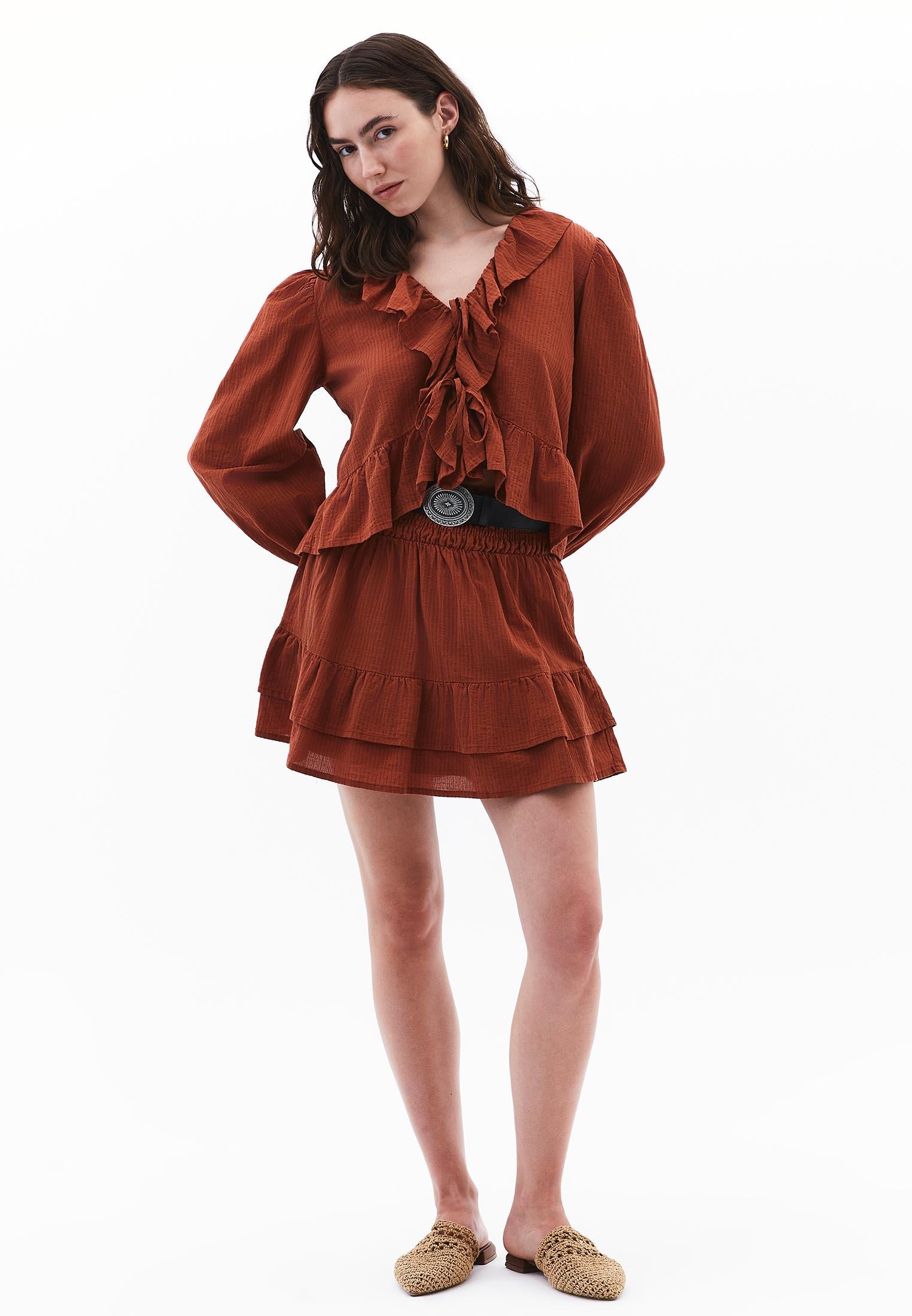 Ruffled Short Skirt - ARABIAN SPICE