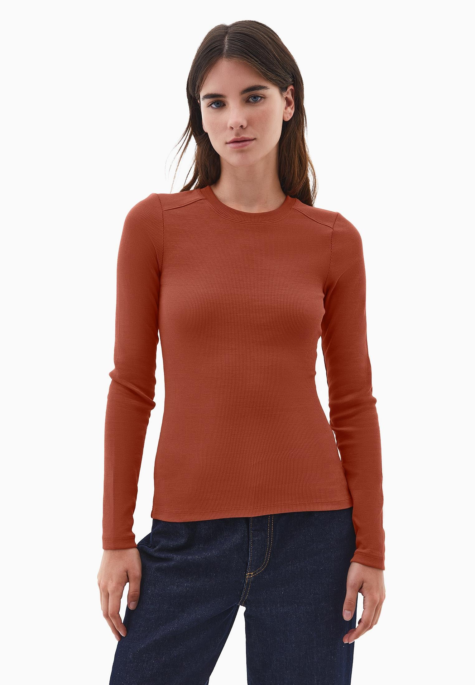 Bodycon Crew Neck T-Shirt - ARABIAN SPICE