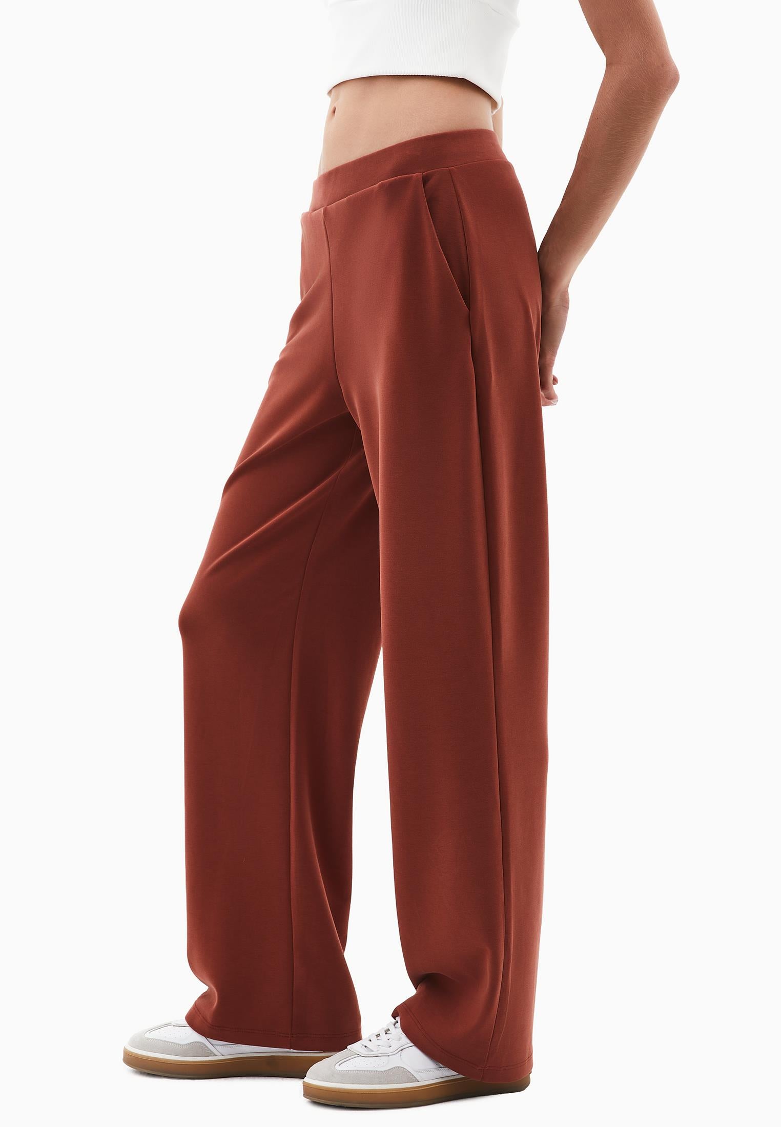High Waist Standard Straight Leg Pants - ARABIAN SPICE