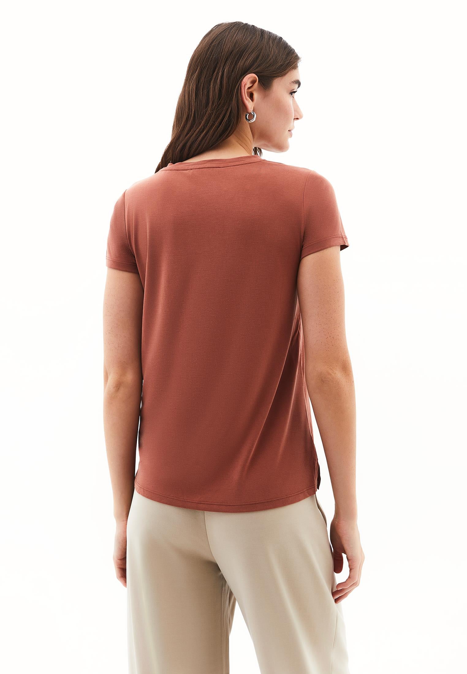 V Neck Slim Fit Short Sleeve T-Shirt - ARABIAN SPICE