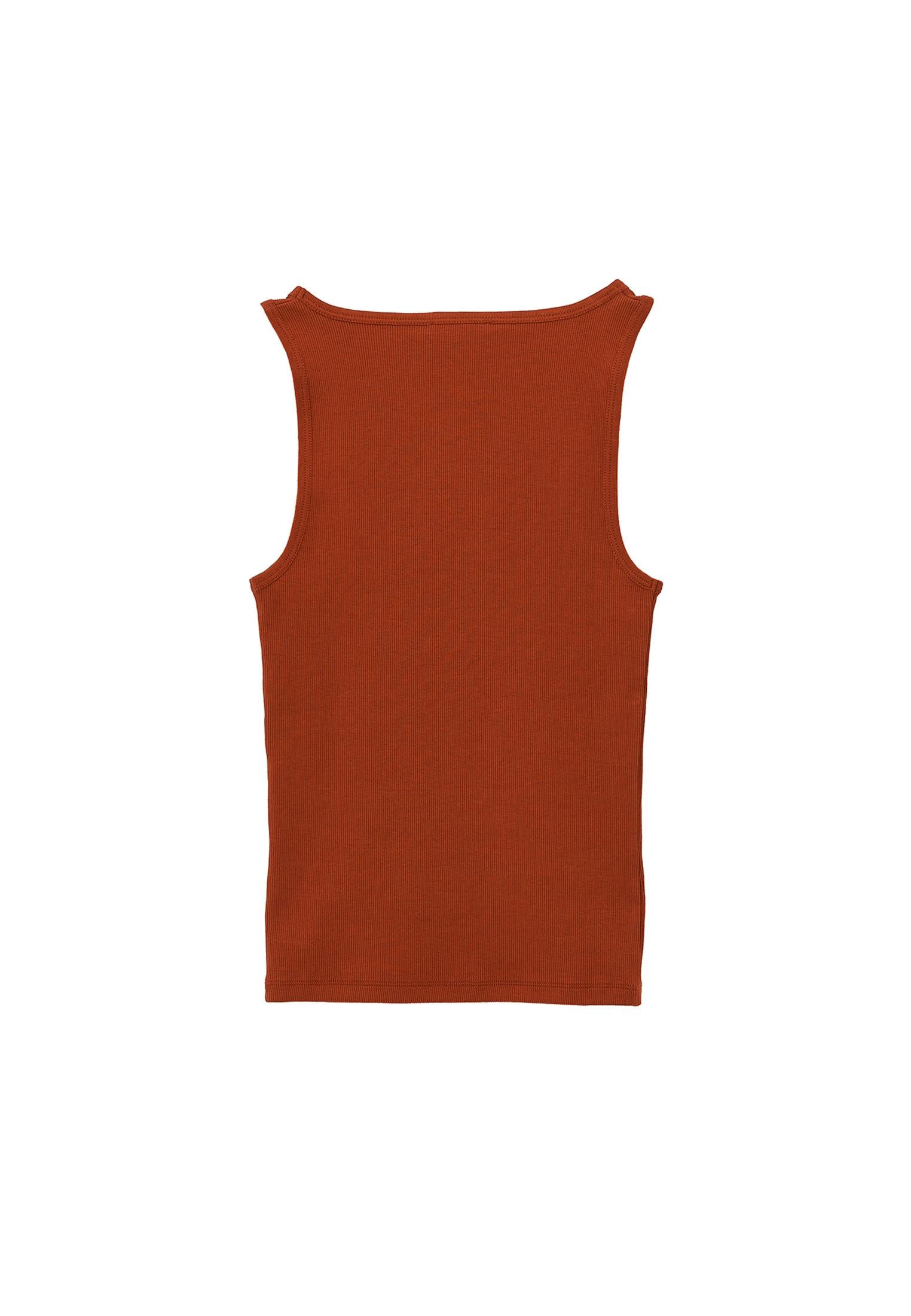 Square Neck Bodycon Tank Top - ARABIAN SPICE