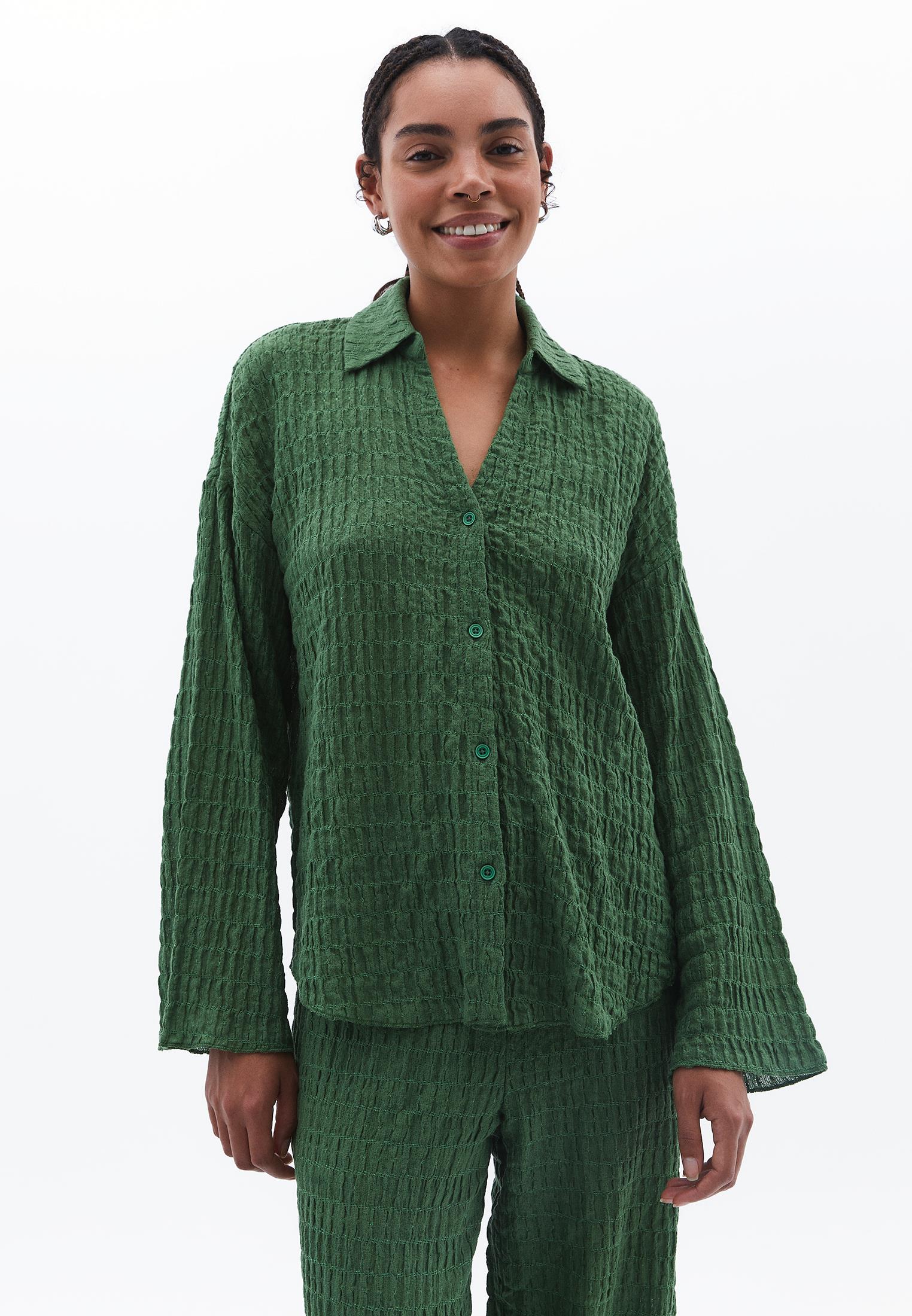 Oversize Shirt - ARTICHOKE GREEN