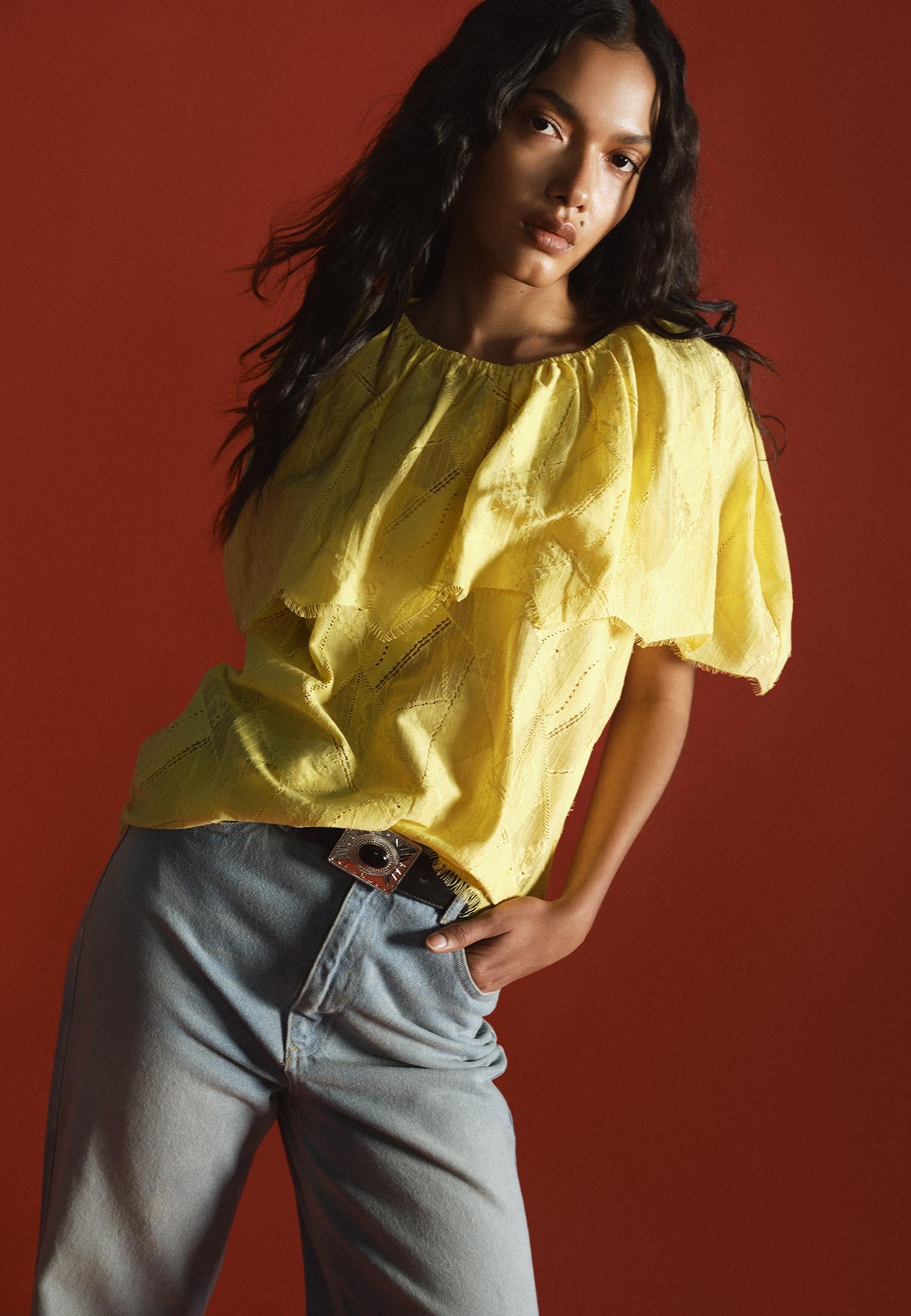 Boat Neck Blouse - ASPEN GOLD