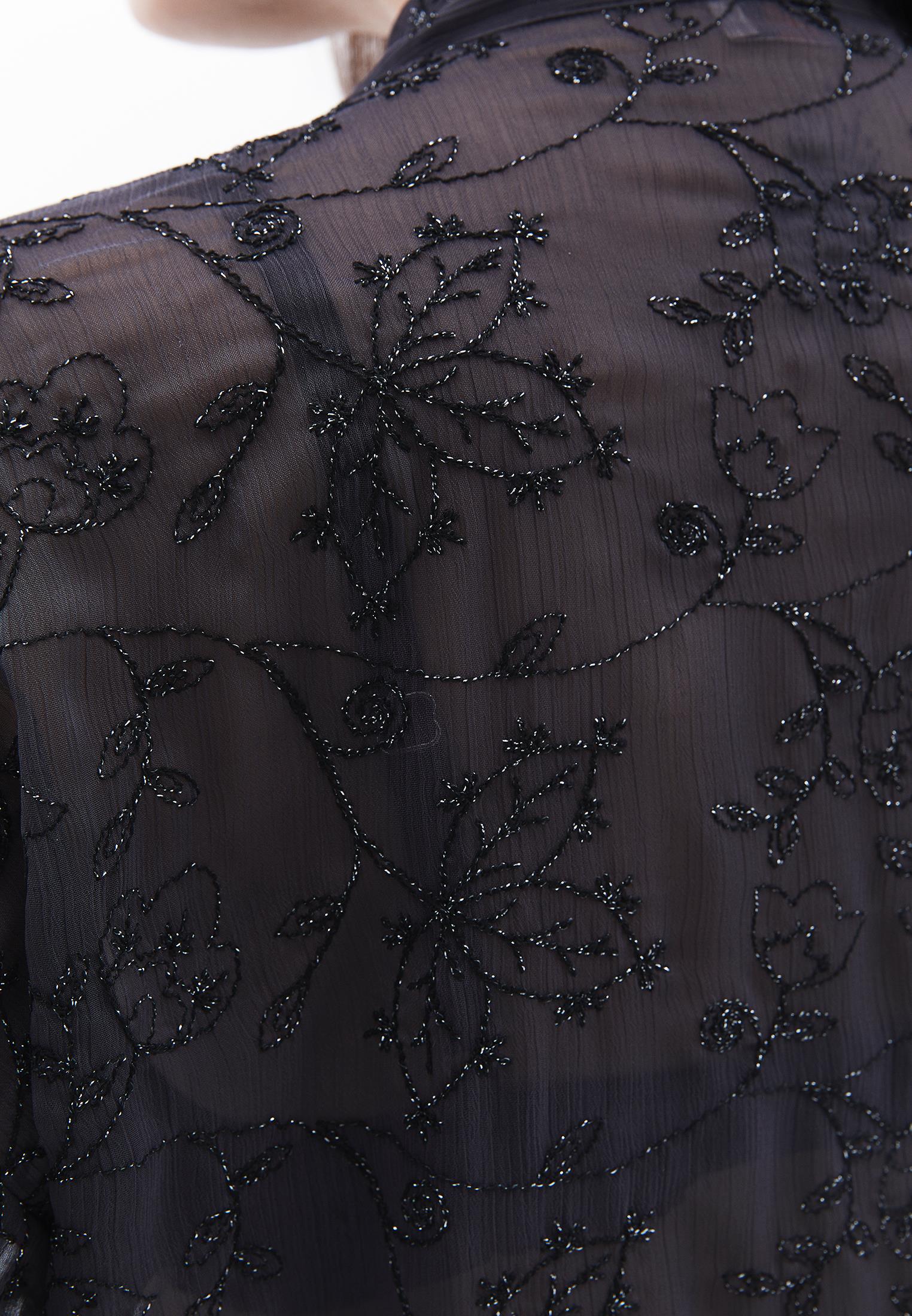 Shirt With Scarf Detail - ASPHALT