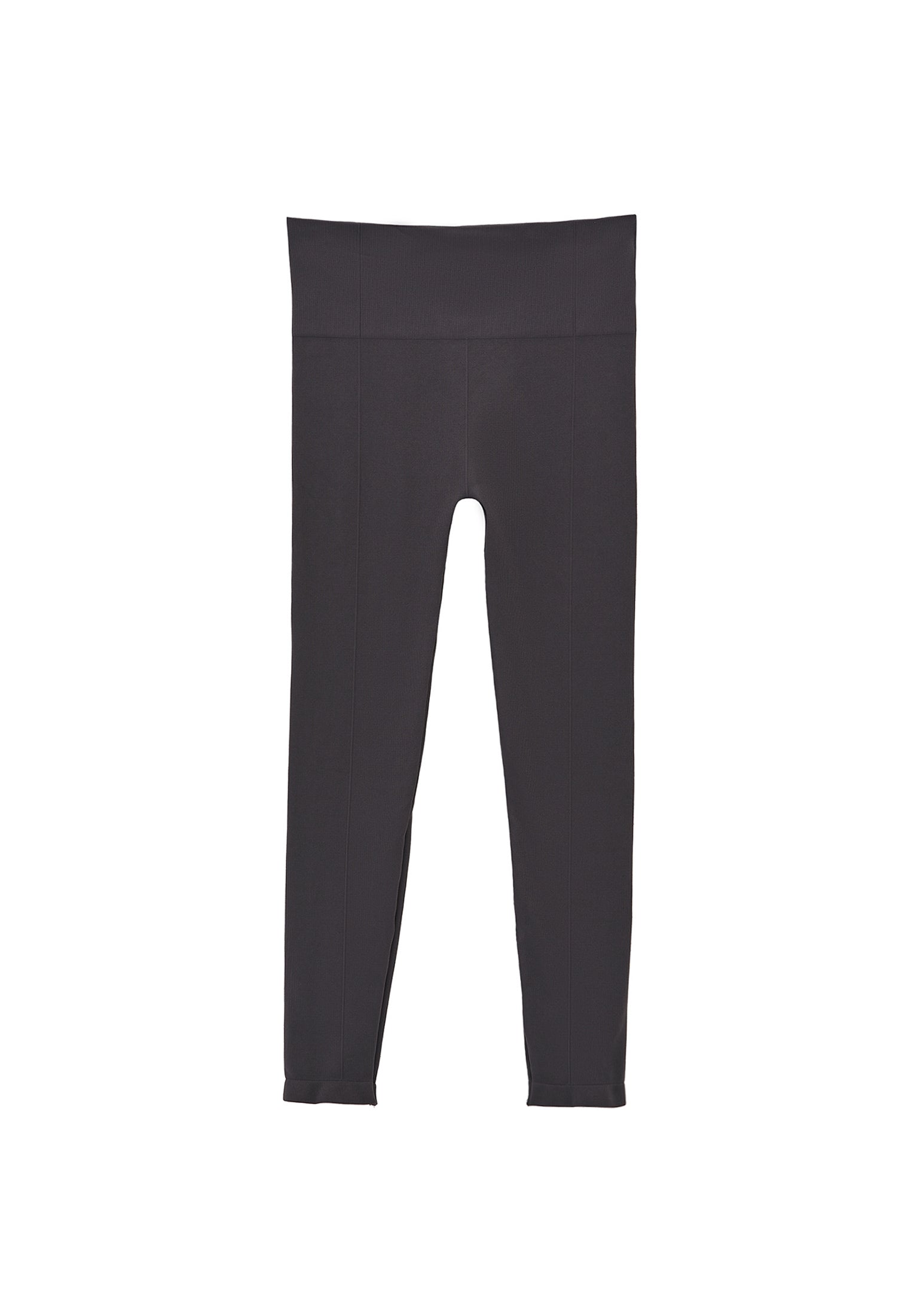 High Waist Elastic Leggings - ASPHALT