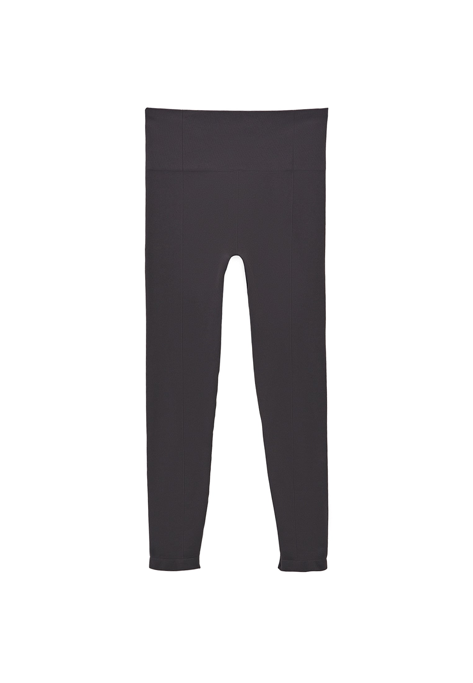 High Waist Elastic Leggings - ASPHALT