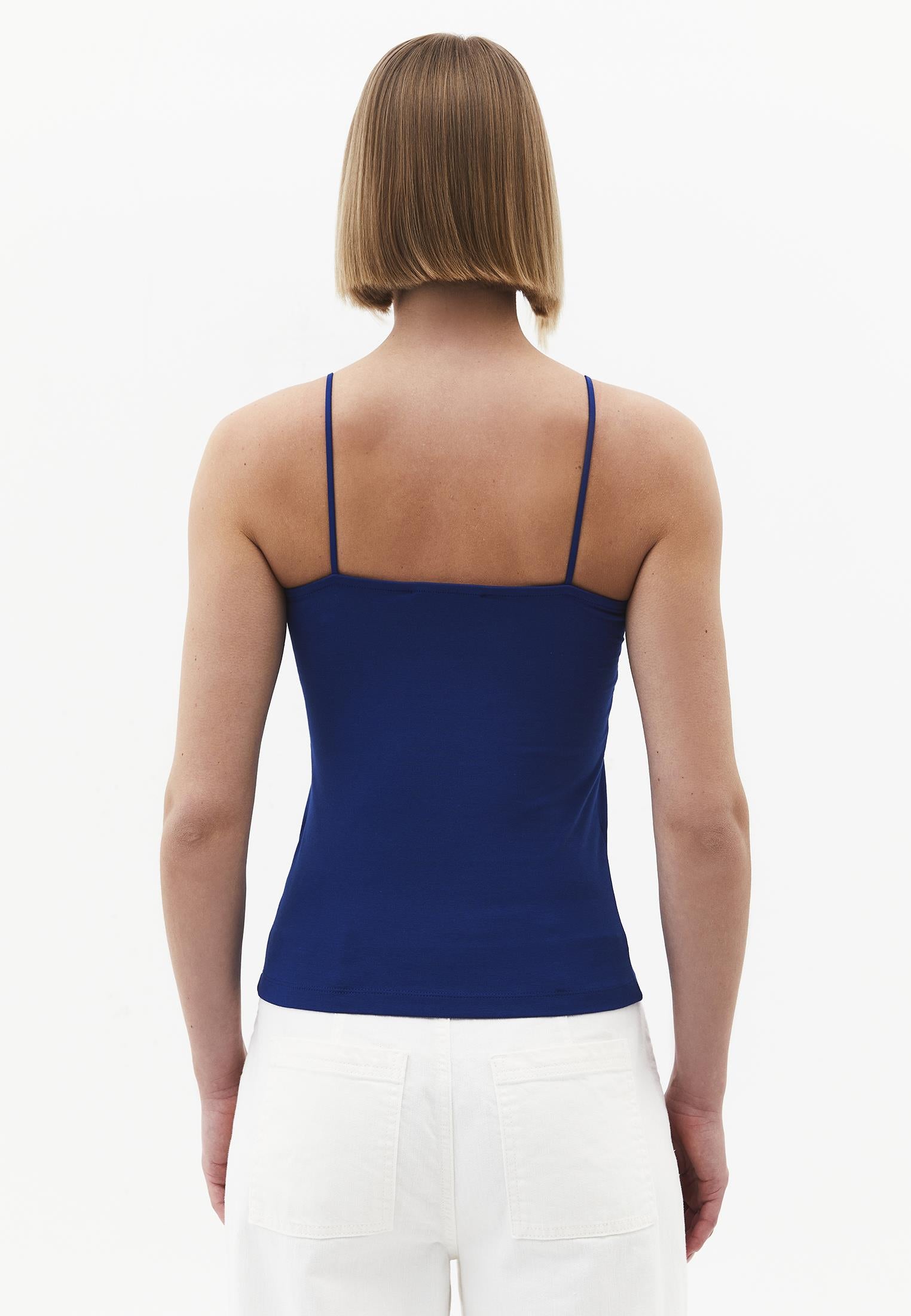 Wide Neck Tank Top - BELLWETHER BLUE