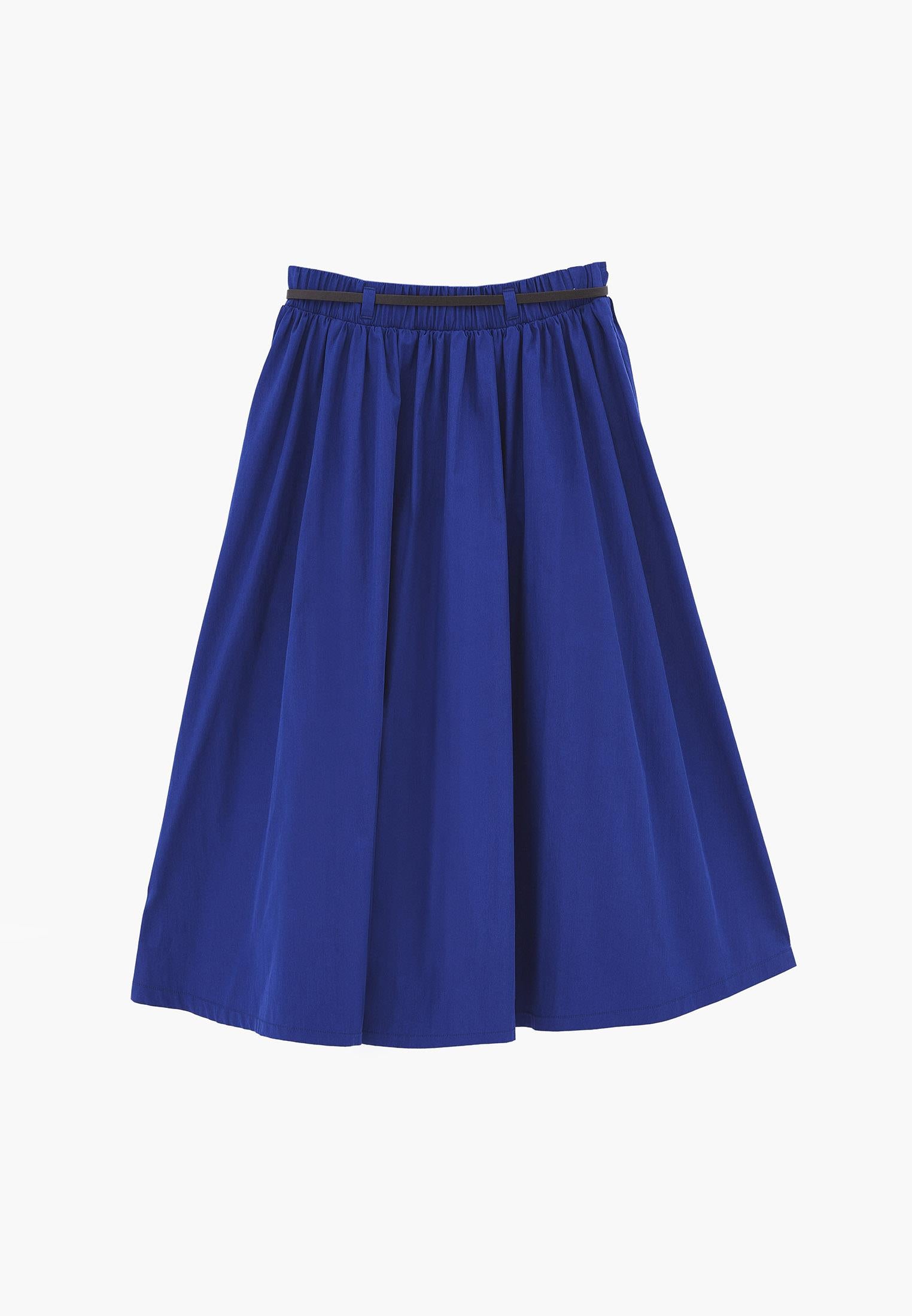 A-Line Long Skirt - BELLWETHER BLUE