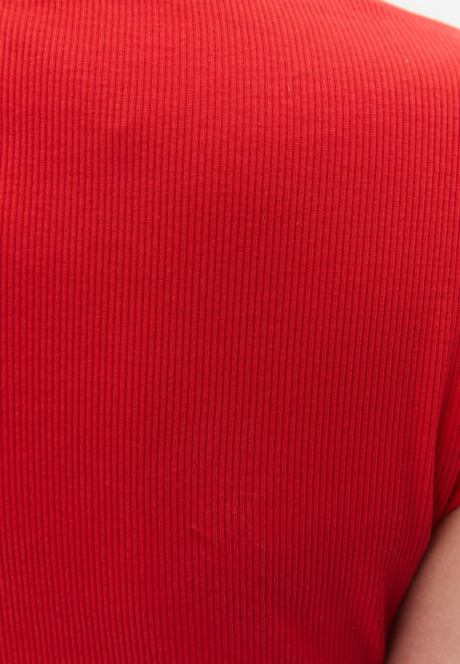 V Neck Bodycon T-Shirt - BITTERSWEET