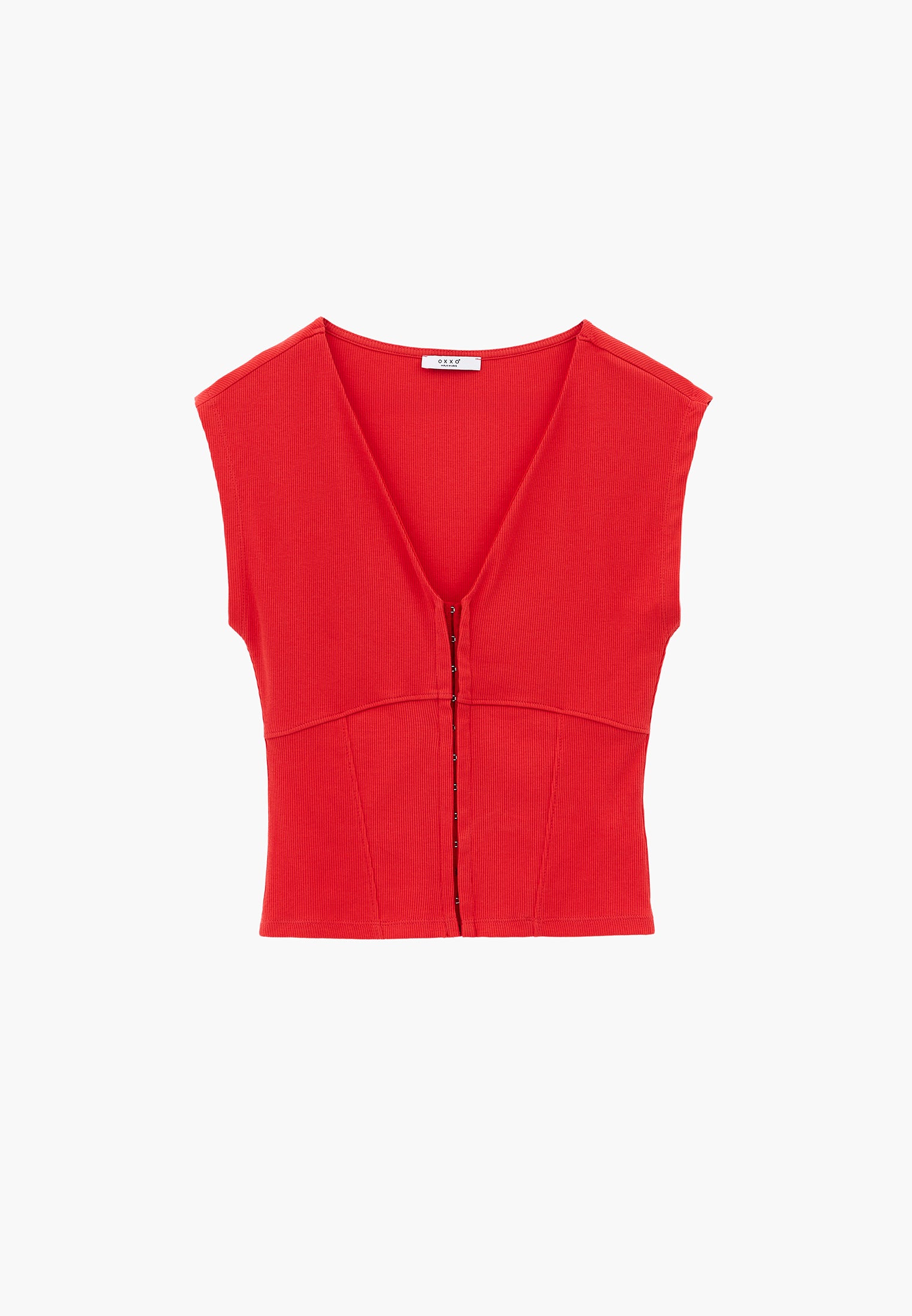 V Neck Bodycon T-Shirt - BITTERSWEET