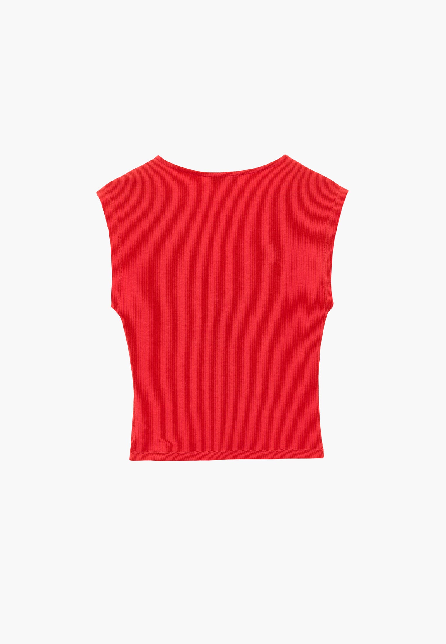 V Neck Bodycon T-Shirt - BITTERSWEET