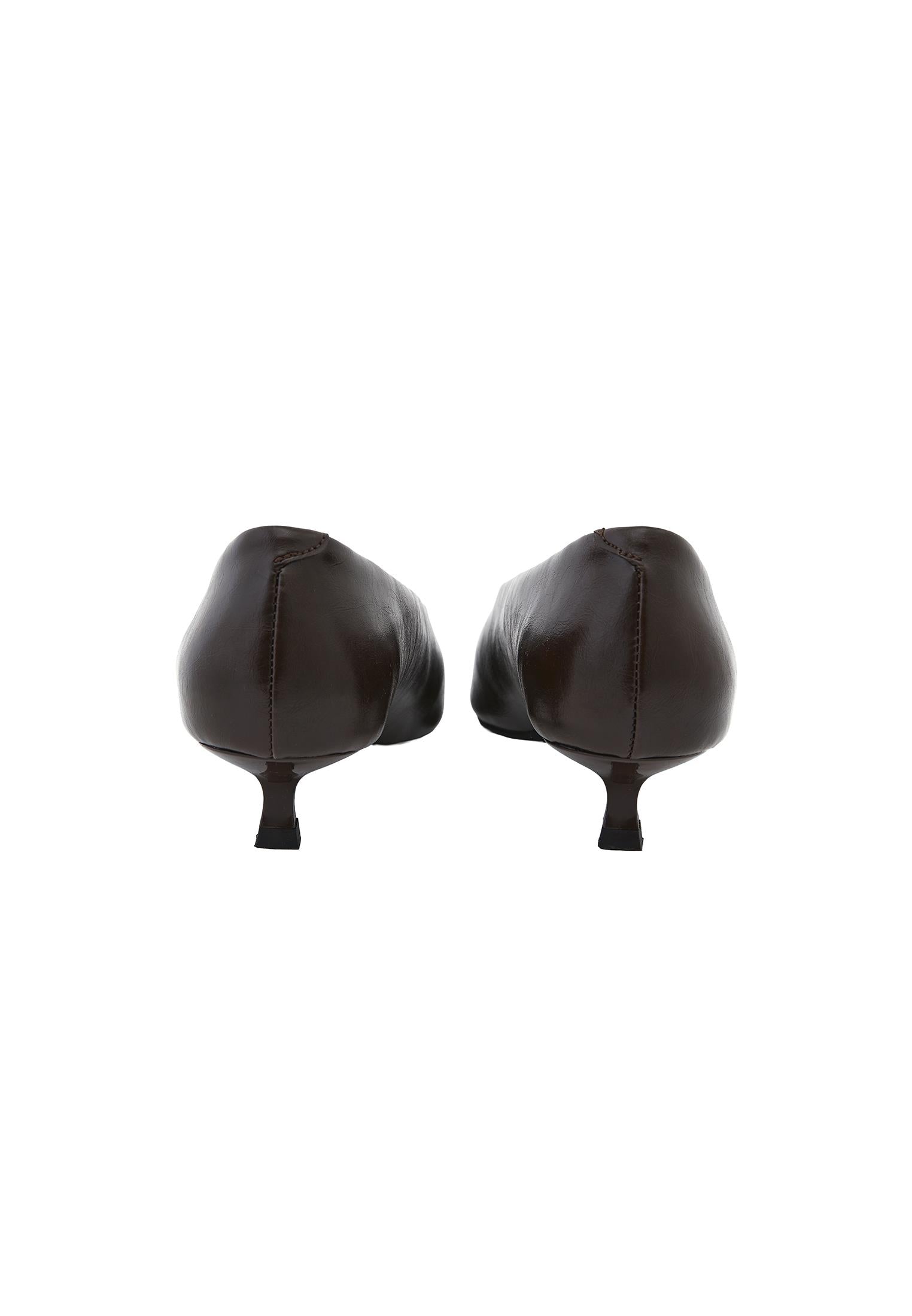 Women's Shoe With Fashion Details - BITTER CHOCOLATE
