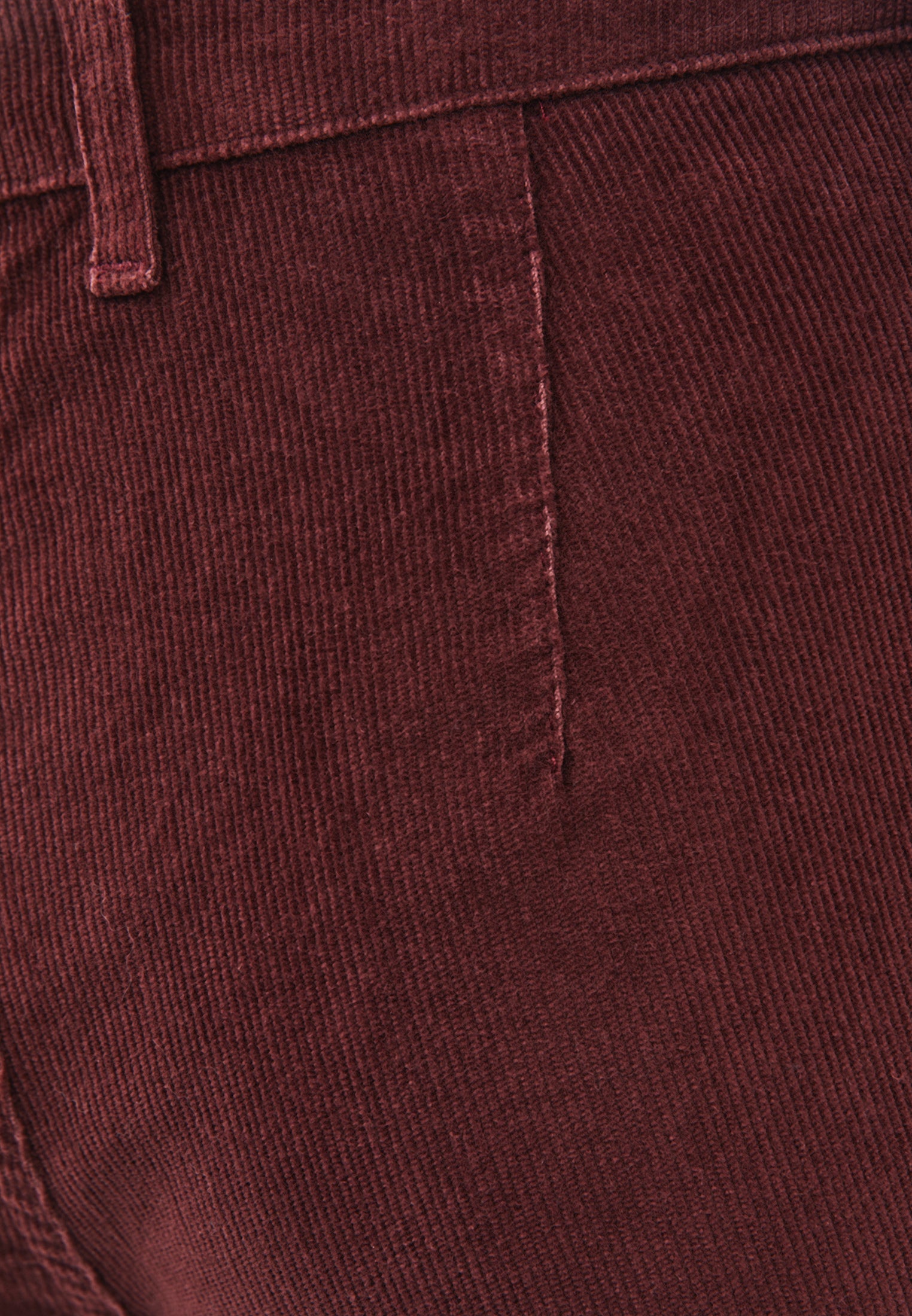 Corduroy Wide Leg Pants - BITTER CHOCOLATE